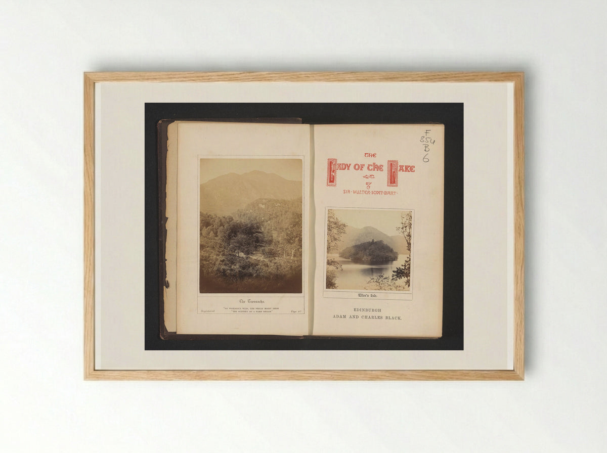 The Trossachs and Ellen's Isle - George Washington Wilson - Framed Print Wood