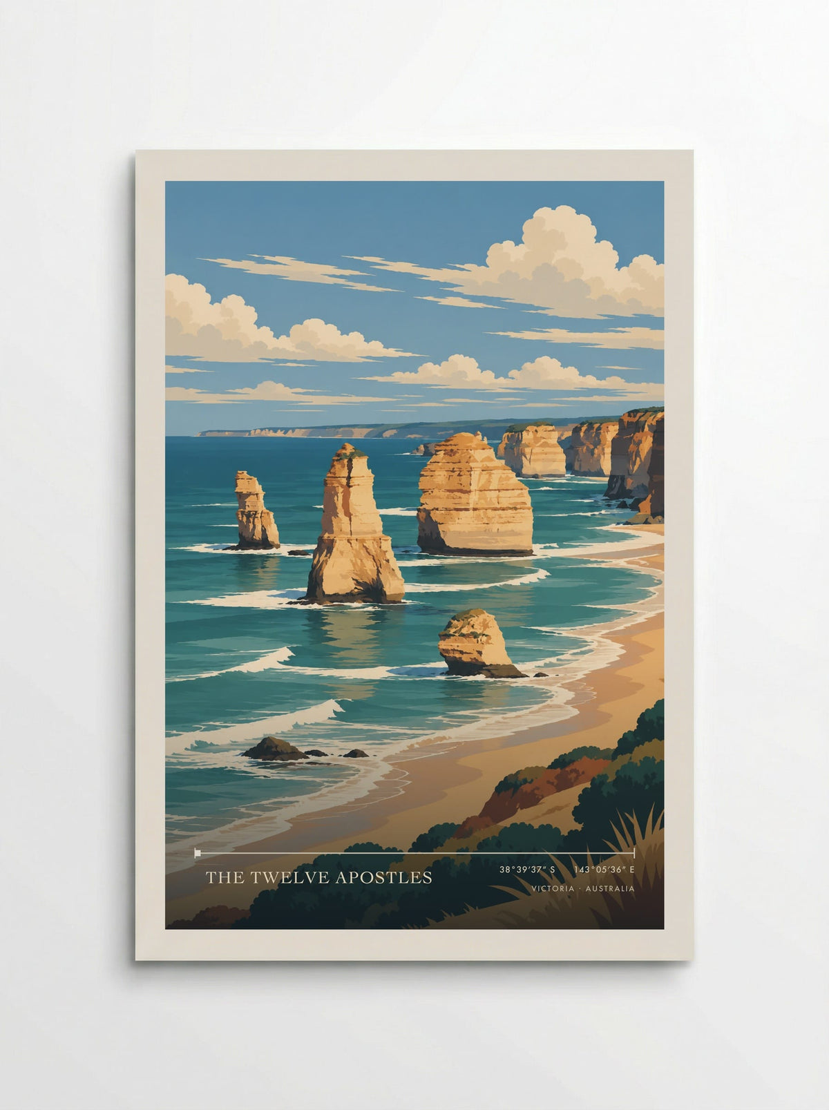 The Twelve Apostles, Victoria | Travel Poster - Poster
