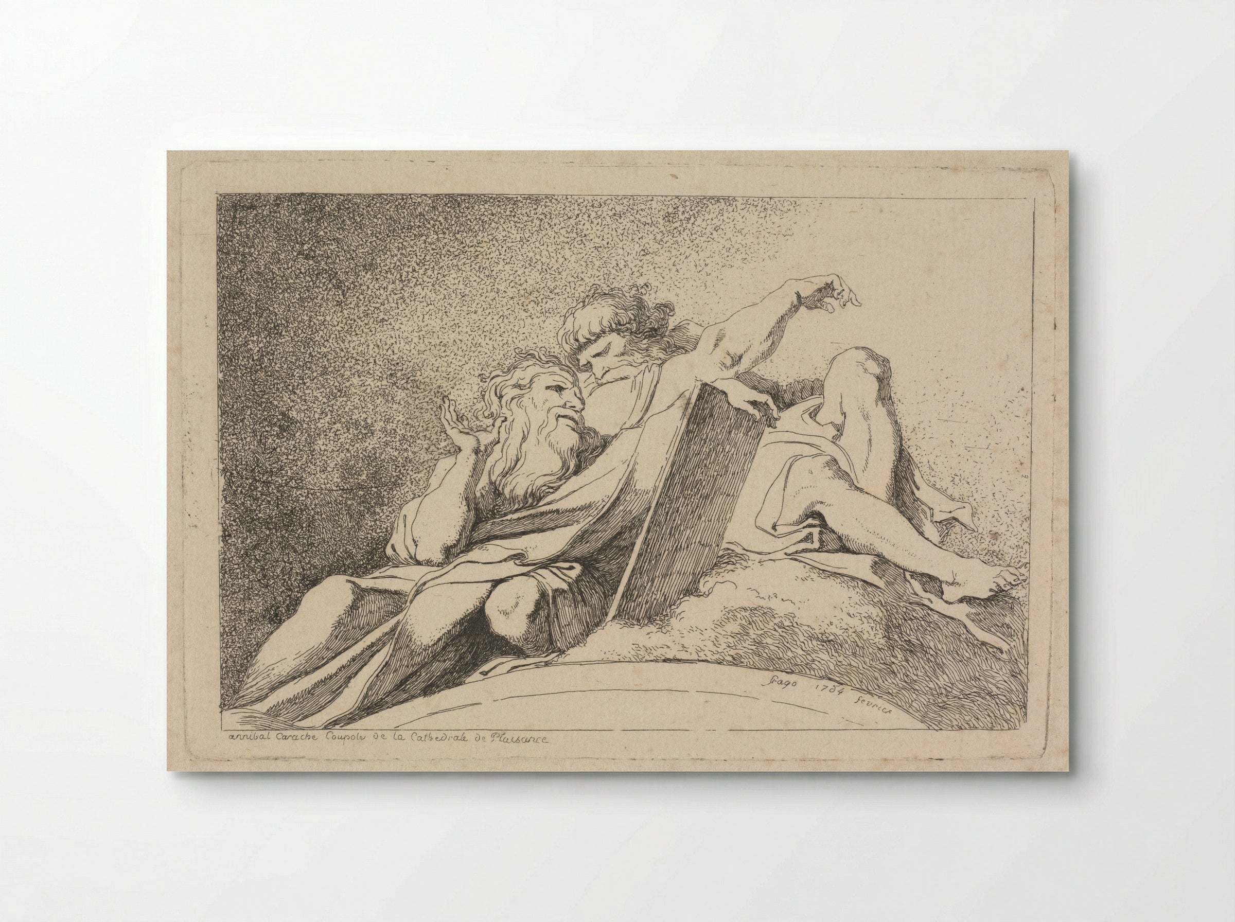 The Two Prophets - Jean-Honoré Fragonard - Poster