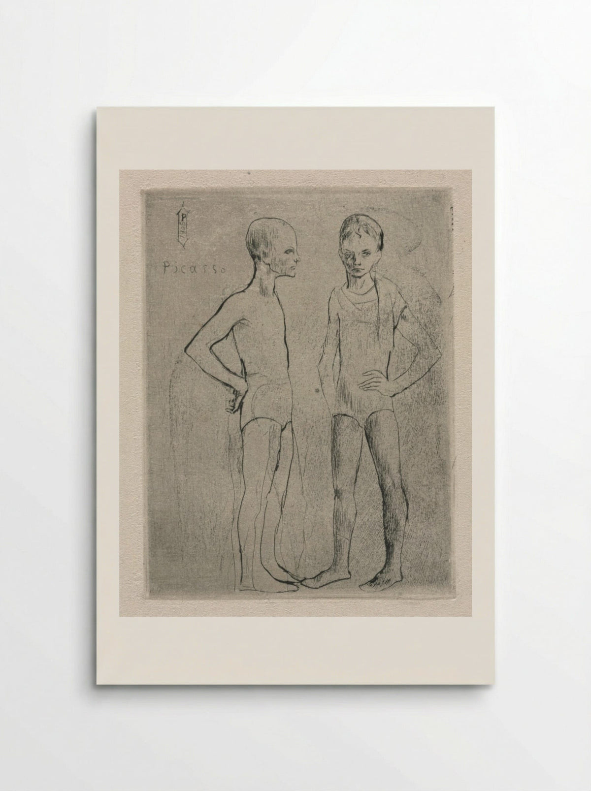 The Two Saltimbanques - Pablo Picasso - Poster