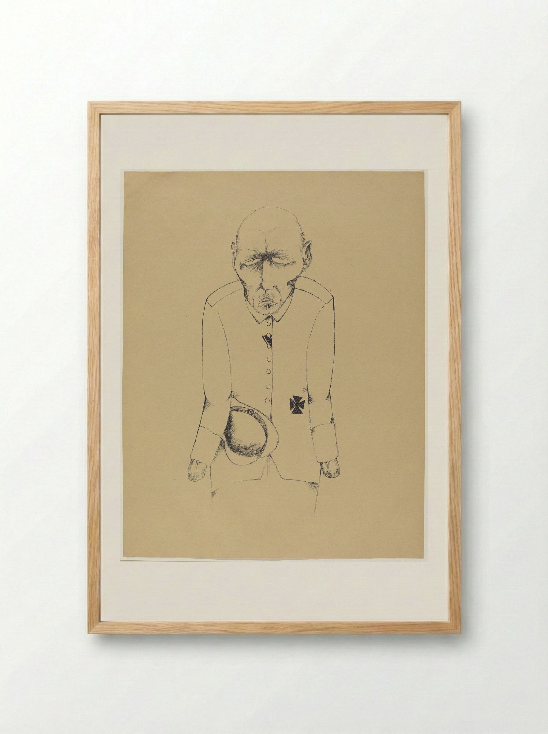 The Unemployed - Heinrich Hoerle - Framed Print Wood