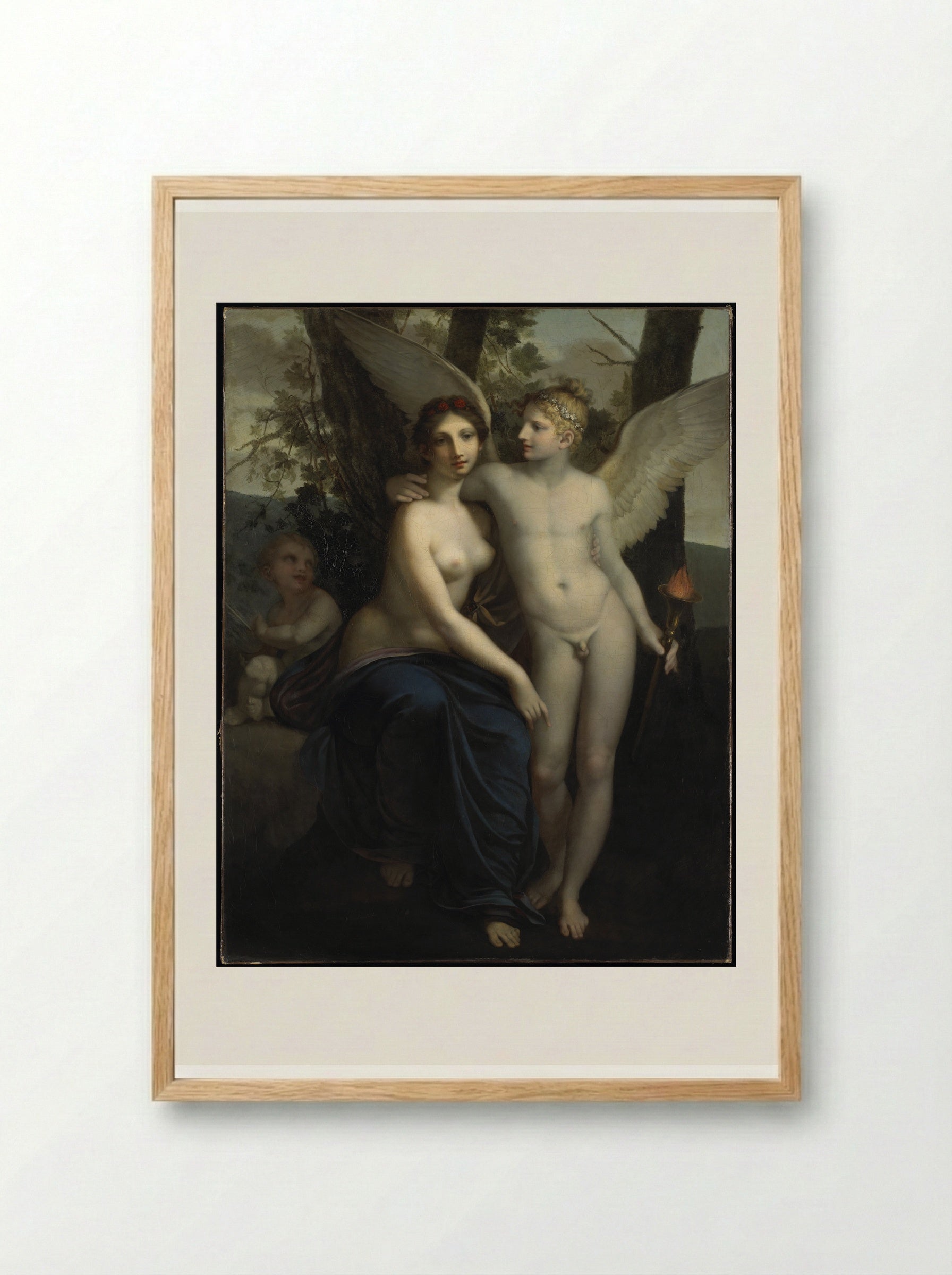 The Union of Love and Friendship - Pierre-Paul Prud'hon - Framed Print Wood