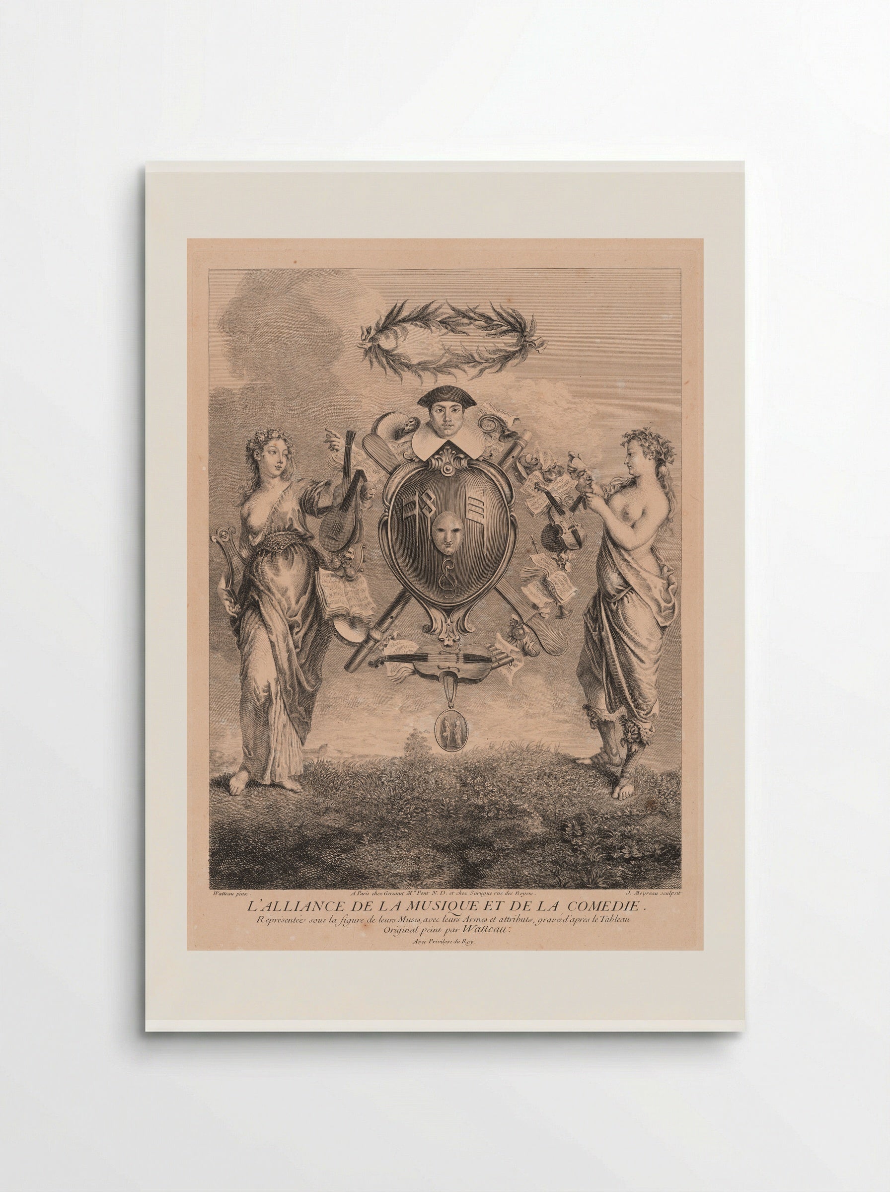 The Union of Music and Comedy - Jean Moyreau - Poster