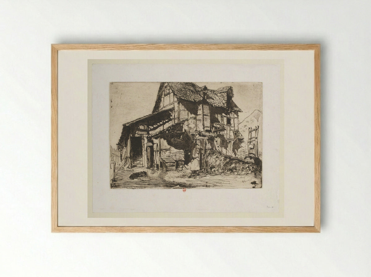 The Unsafe Tenement - James Abbott McNeill Whistler - Framed Print Wood