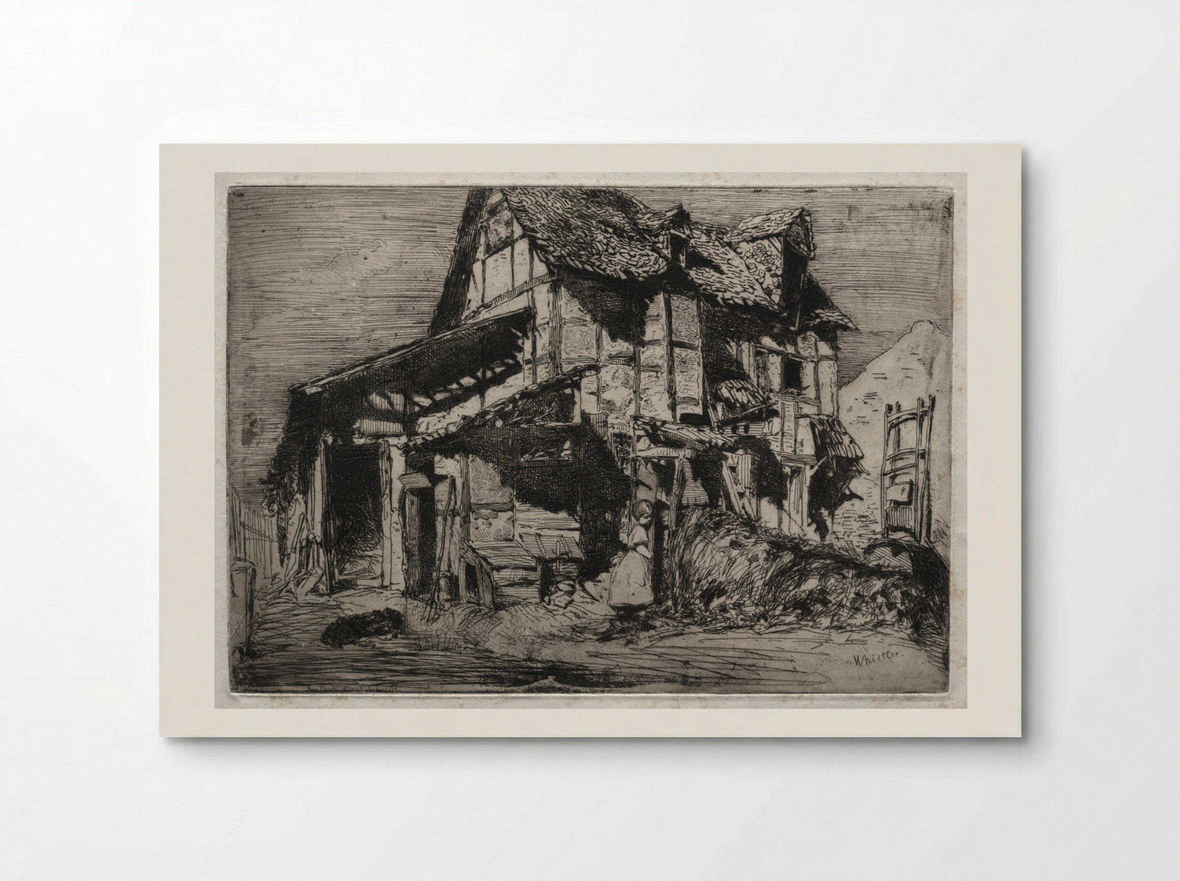The Unsafe Tenement - James McNeill Whistler - Poster