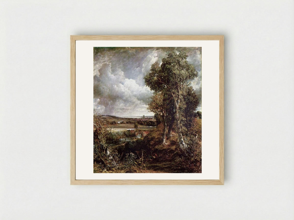 The Vale of Dedham - John Constable - Framed Print Wood