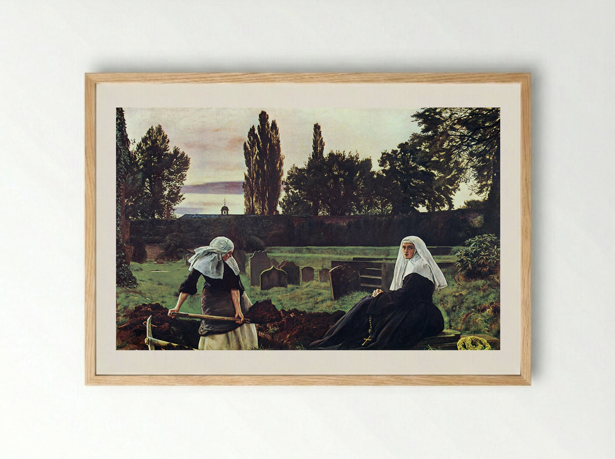 The Vale of Rest - John Everett Millais - Framed Print Wood