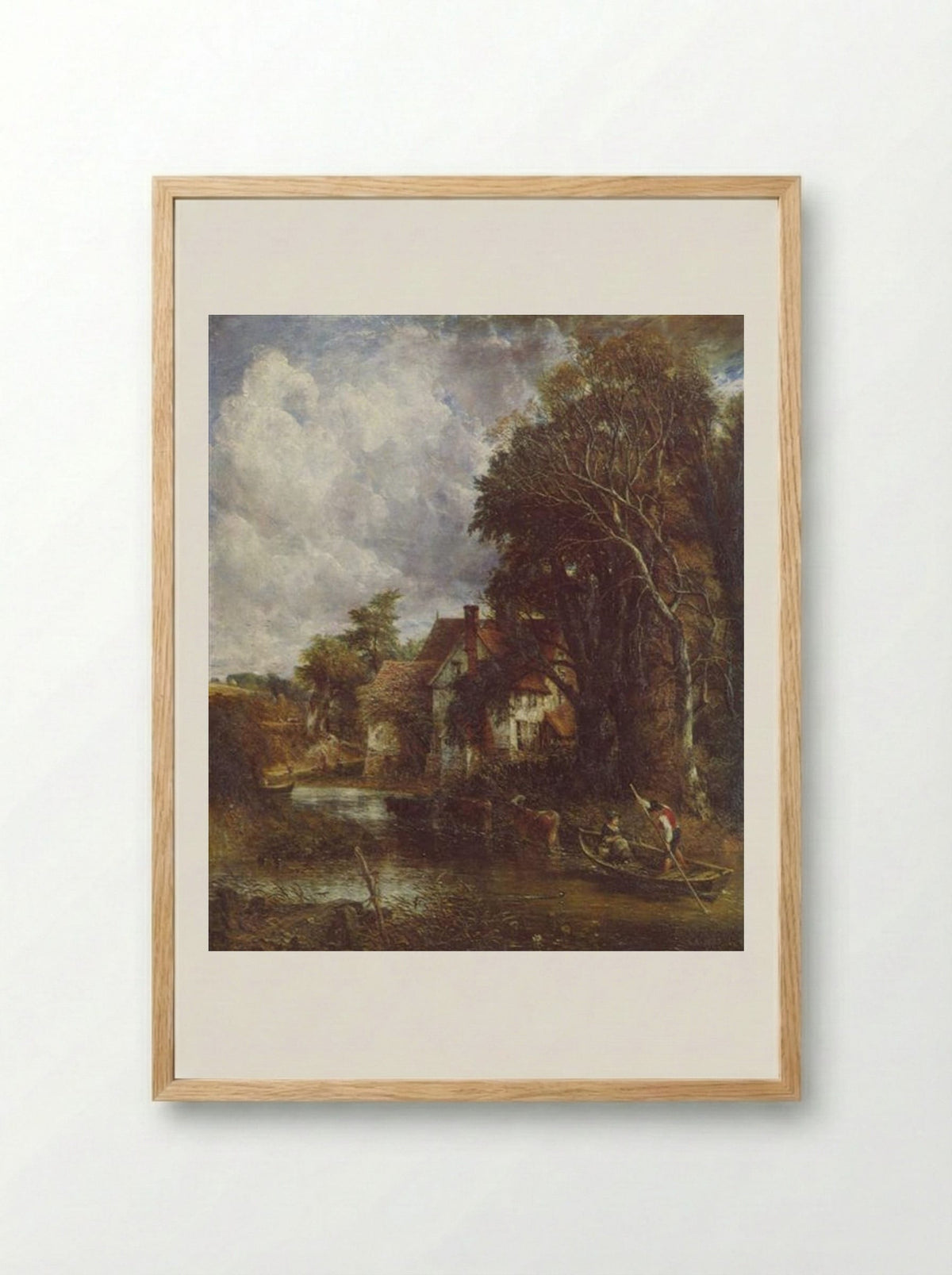 The Valley Farm - John Constable - Framed Print Wood