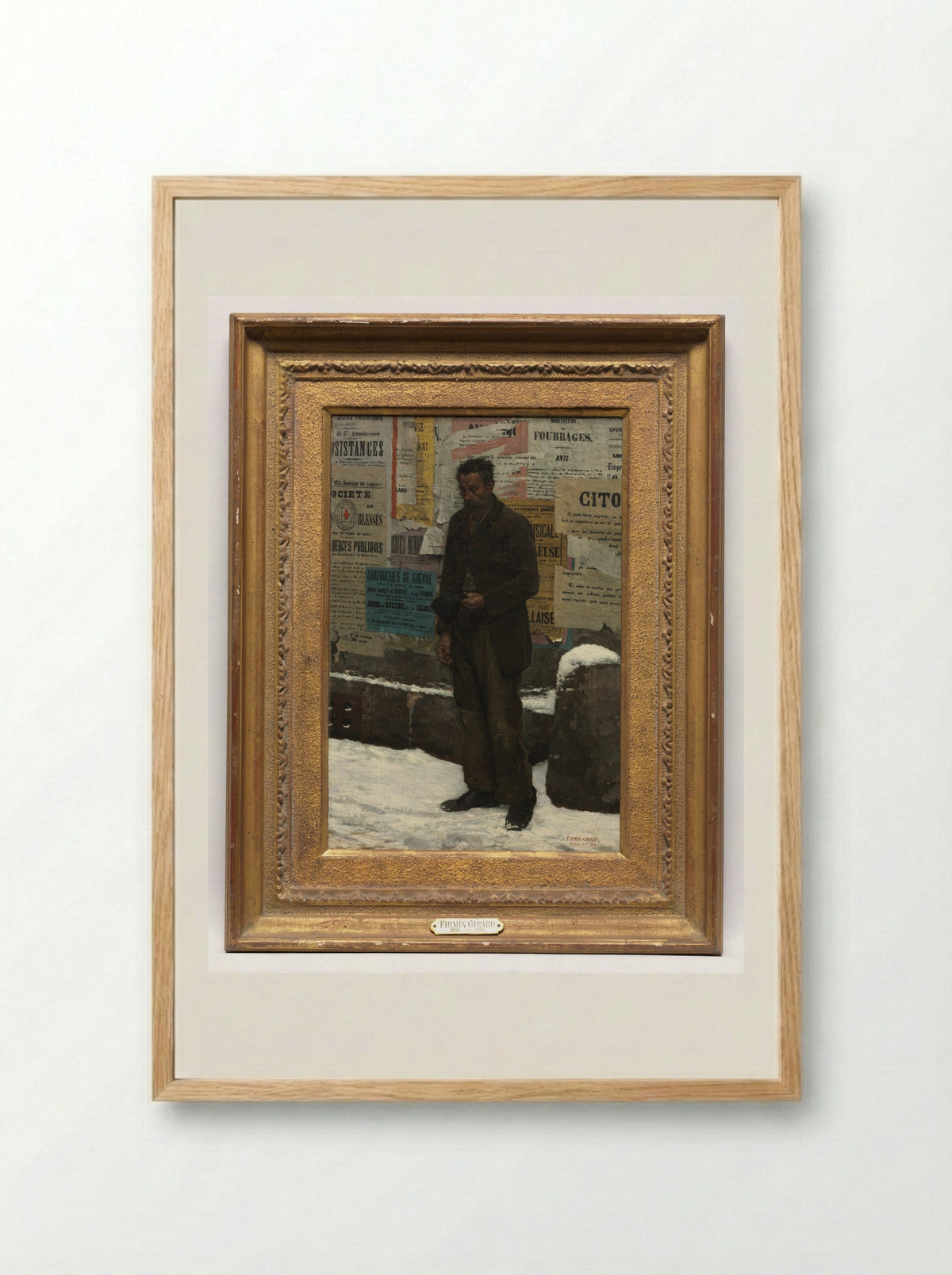 The Veteran - Marie-François Firmin-Girard - Framed Print Wood