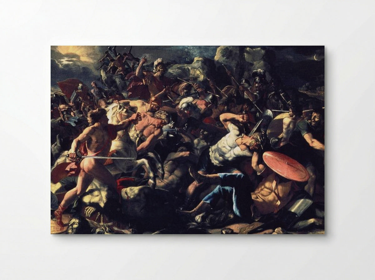 The Victory of Joshua over the Amorites - Nicolas Poussin - Poster
