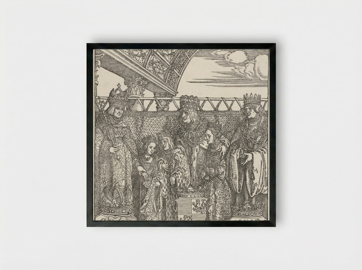 The Vienna Double Wedding - Albrecht Dürer - Framed Print Black