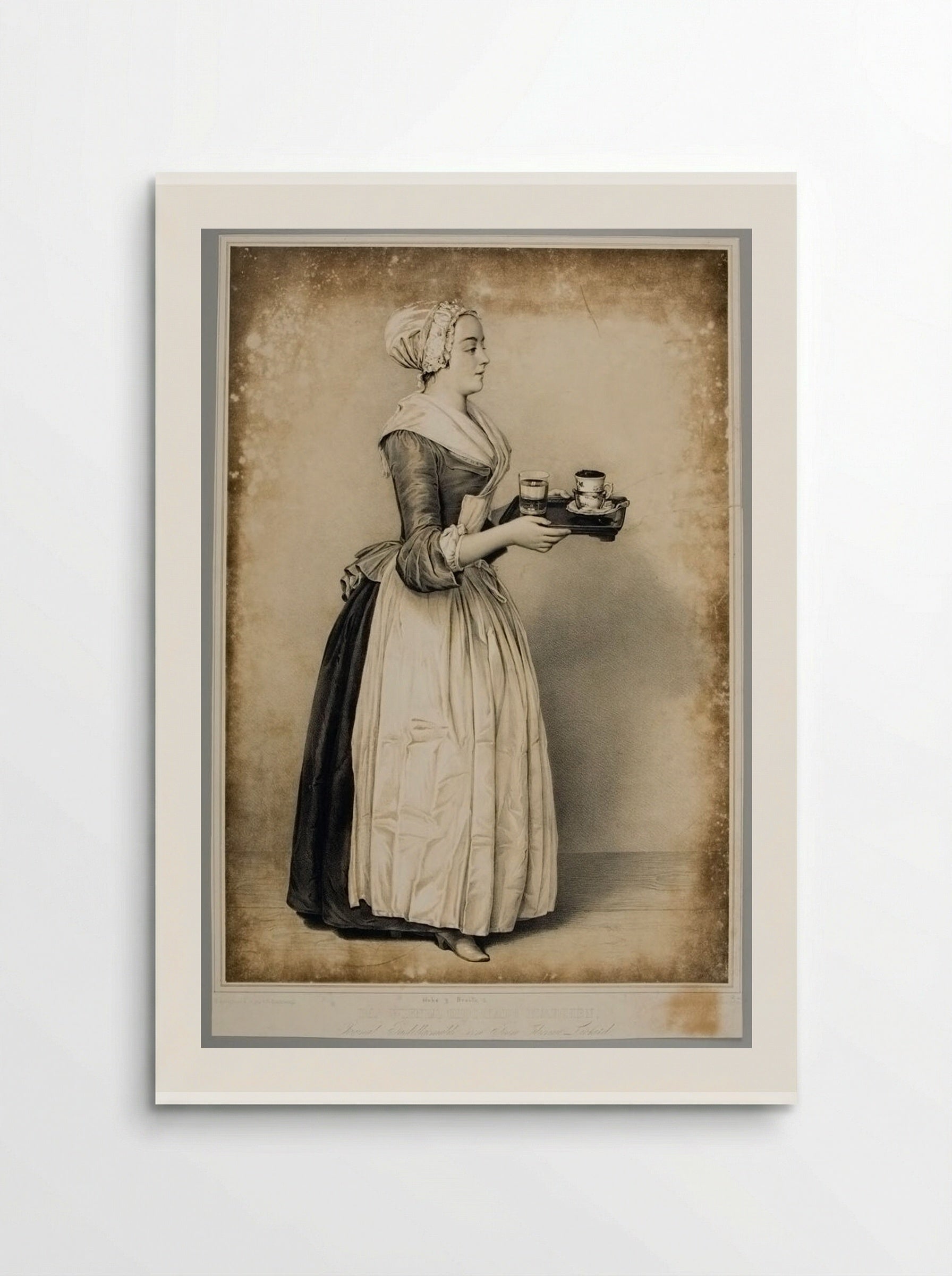 The Viennese Chocolate Girl - Franz Hanfstaengl - Poster