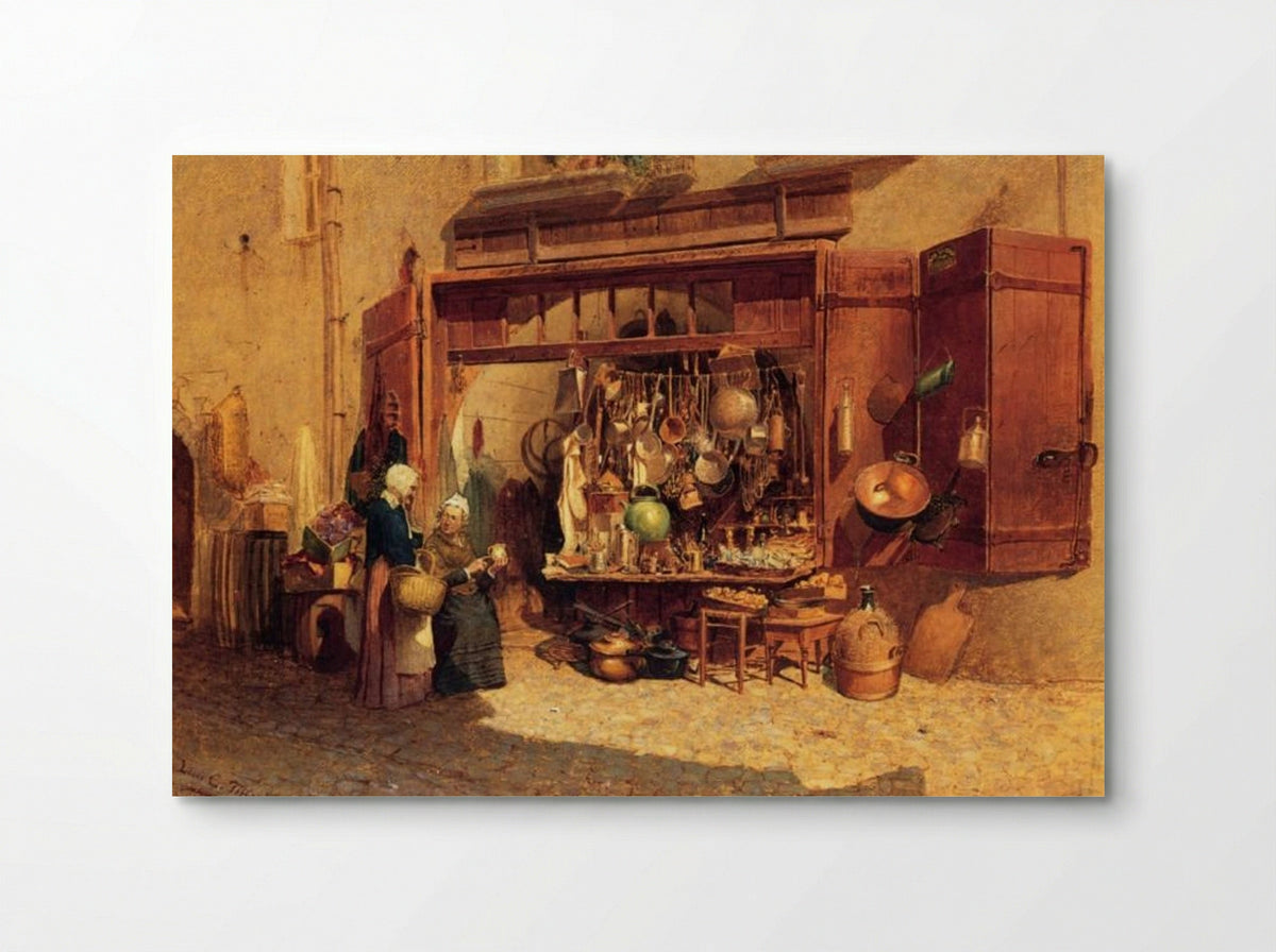 The Village Peddler - Louis Comfort Tiffany - Poster