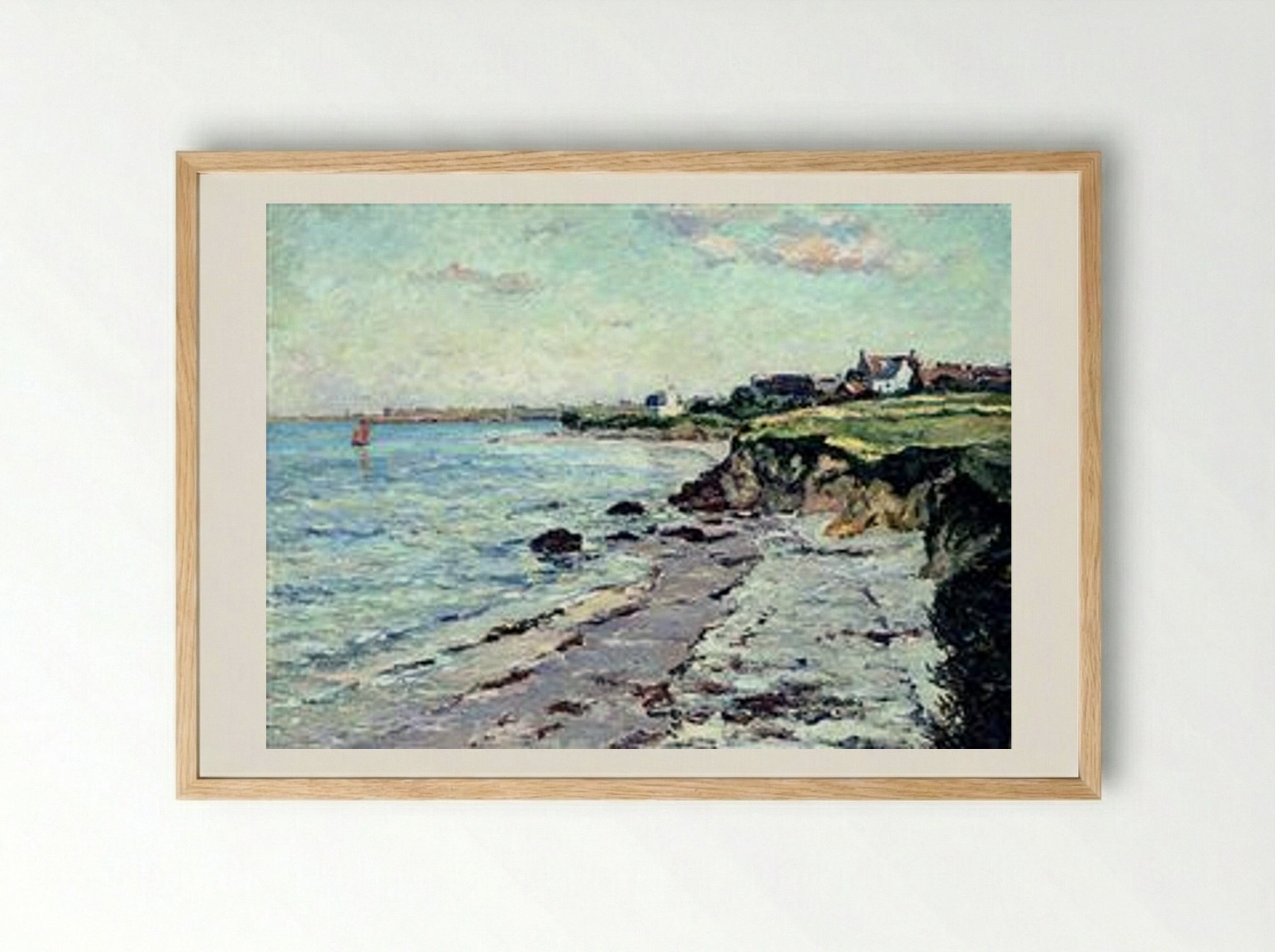 The Village of Kerhostin - Maxime Maufra - Framed Print Wood
