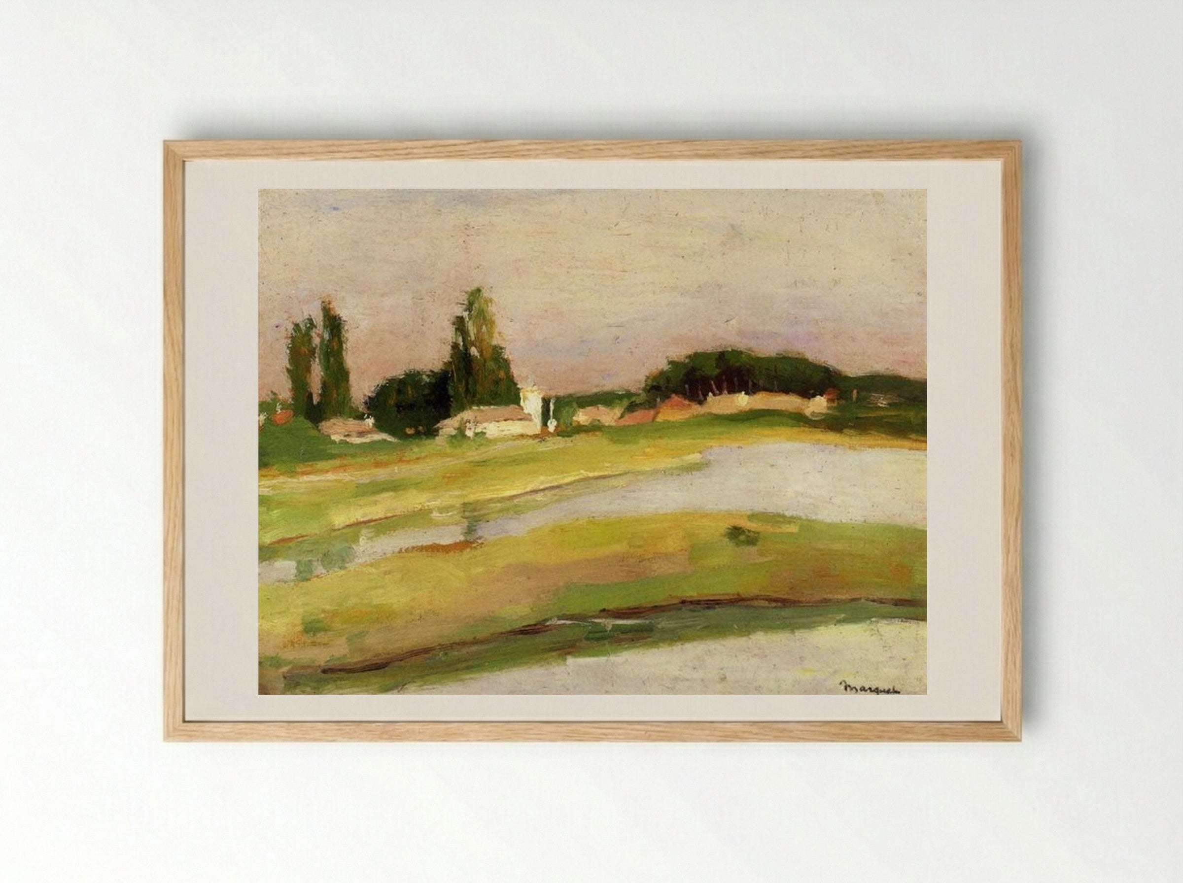 The Village of Vosges - Albert Marquet - Framed Print Wood