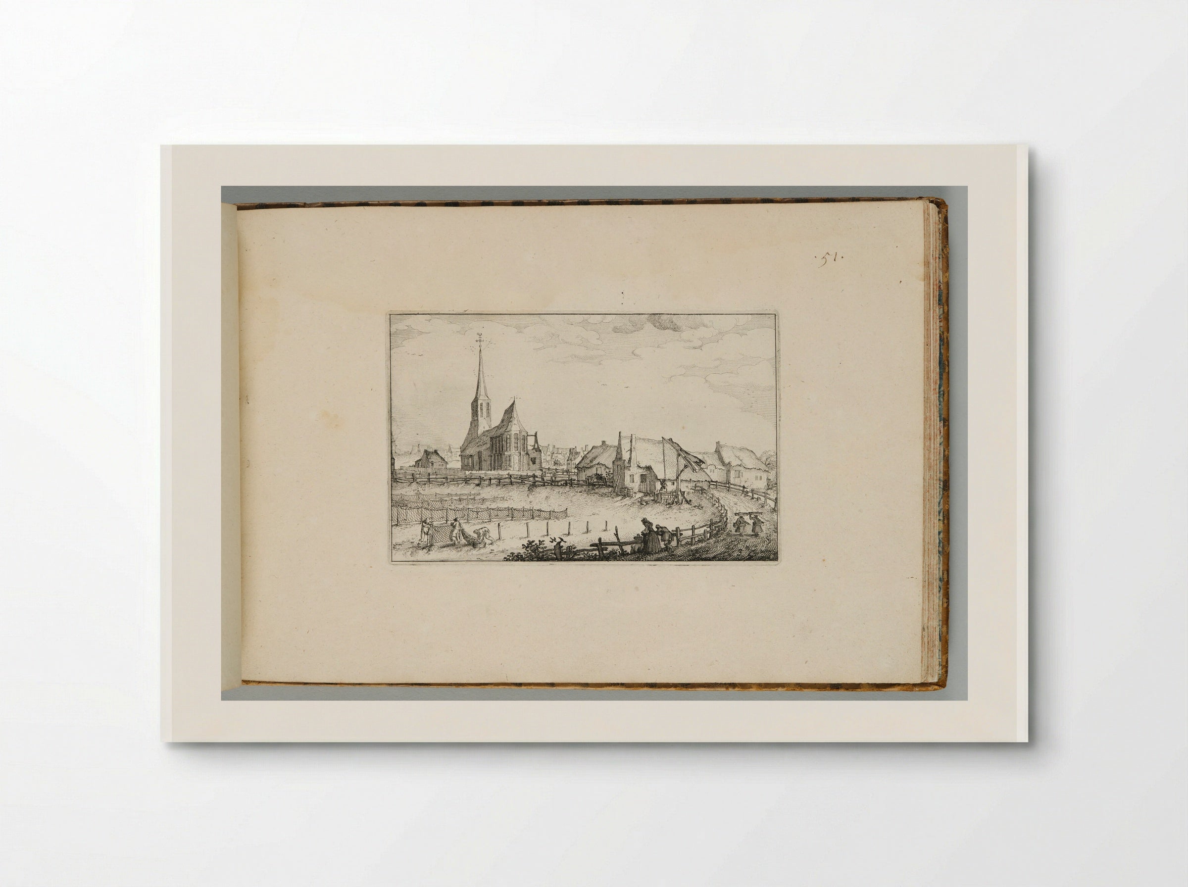 The Village of Zandvoort - Claes Jansz. Visscher - Poster