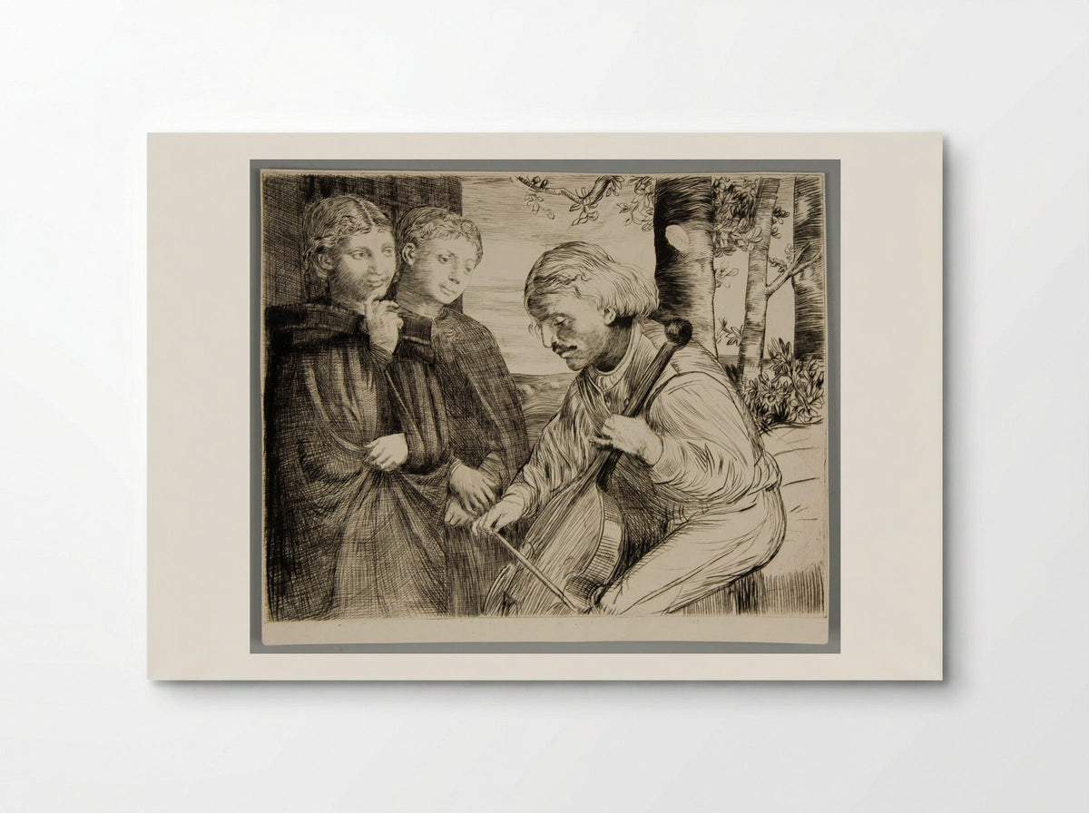 The Viola Player - Alphonse Legros - Poster