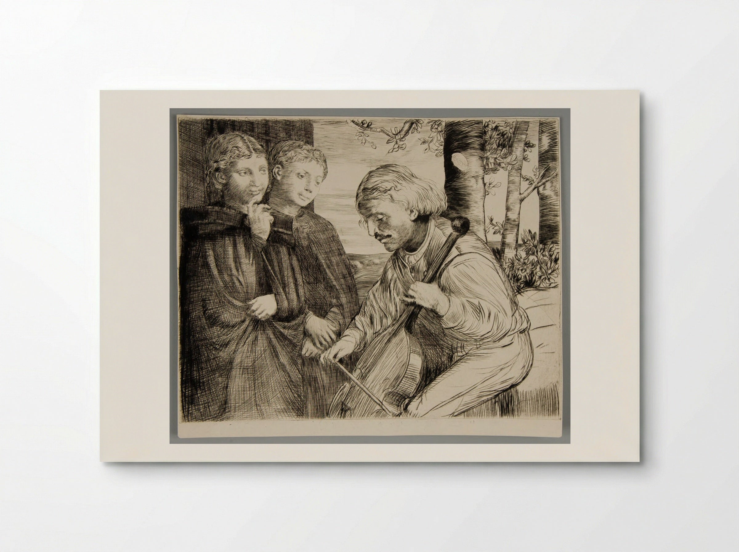The Viola Player - Alphonse Legros - Poster
