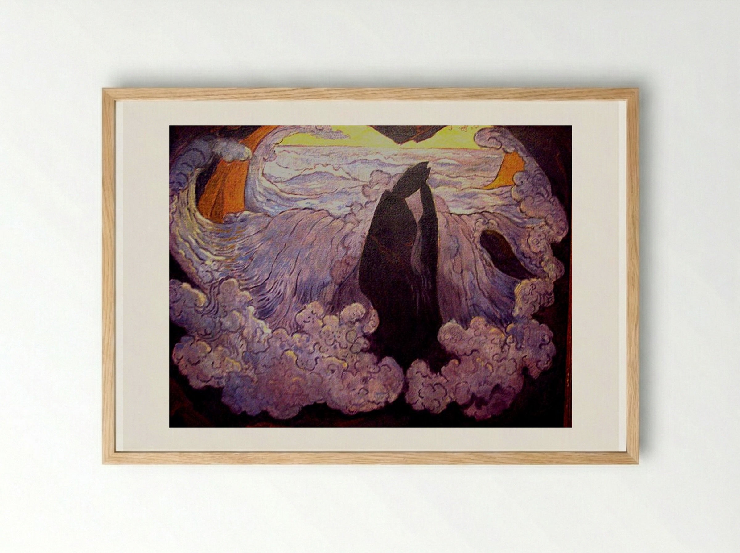 The Violet Wave - Georges Lacombe - Framed Print Wood