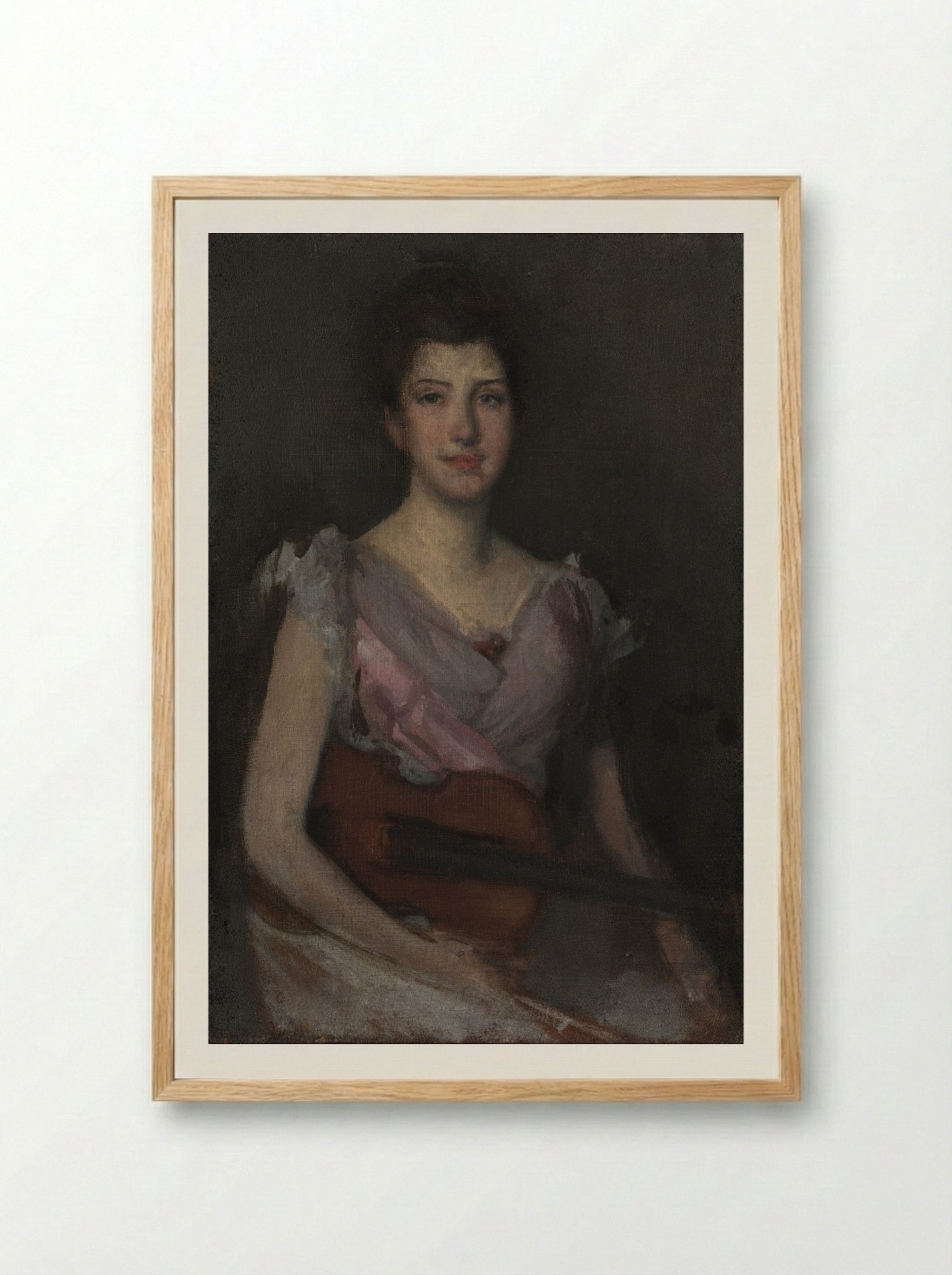 The Violin Player - James McNeill Whistler - Framed Print Wood
