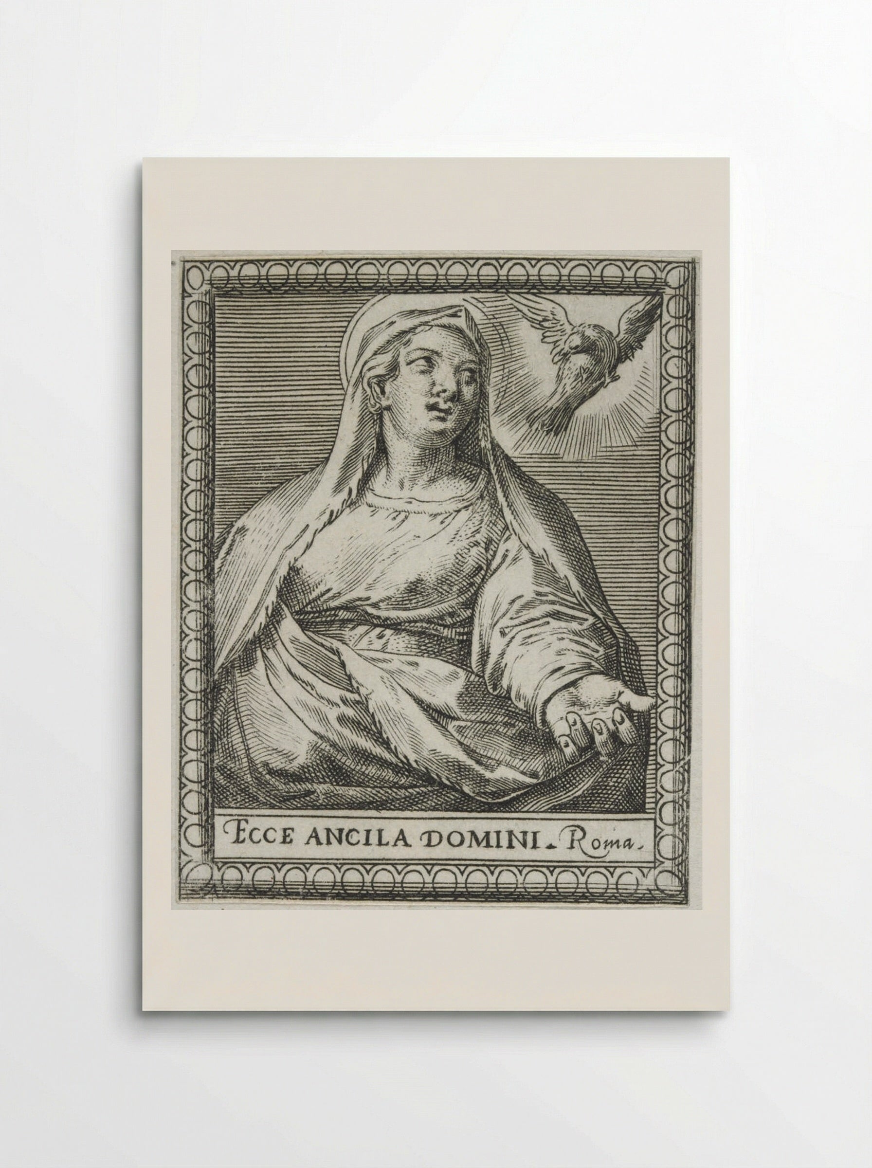 The Virgin Annunciate - Agostino Carracci - Poster