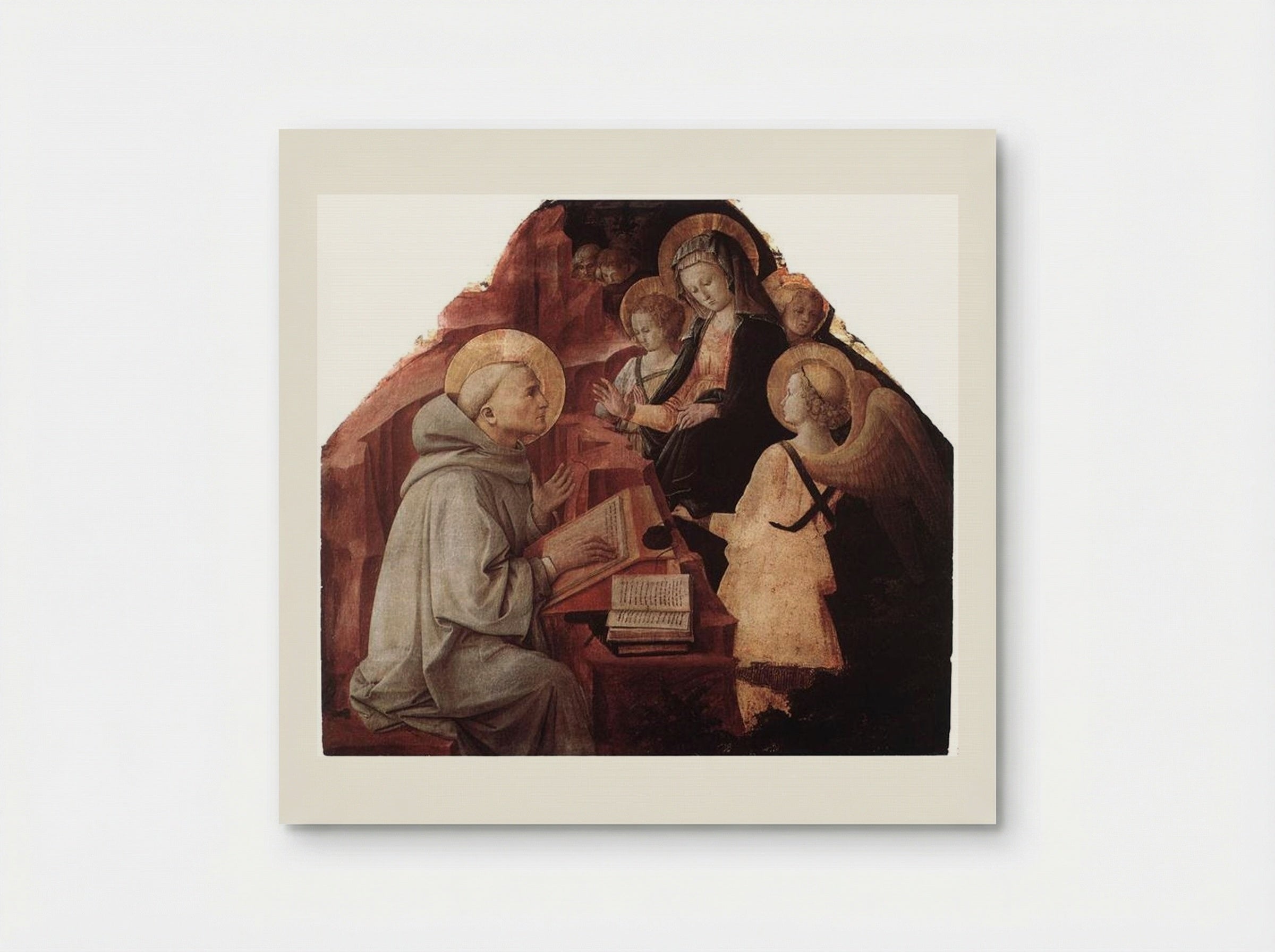 The Virgin Appears to St. Bernard - Filippo Lippi - Poster