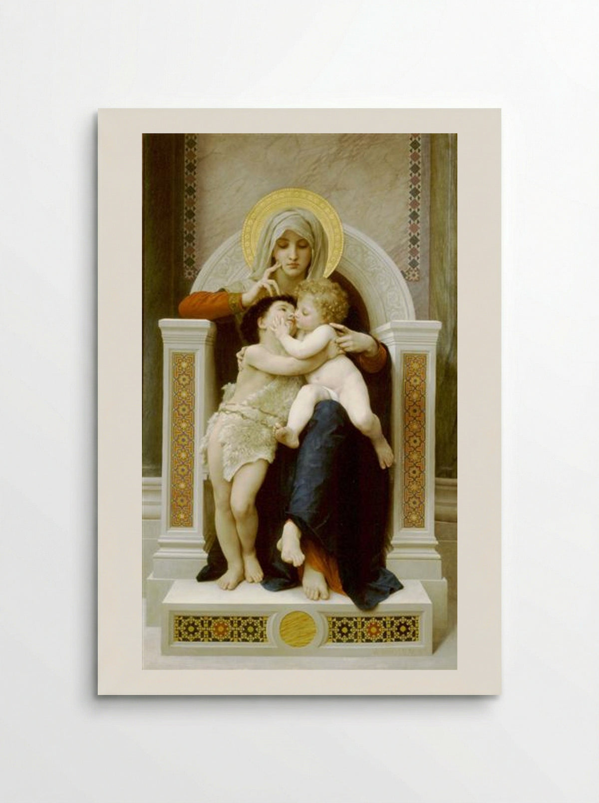 The Virgin, Jesus and Saint John the Baptist - William-Adolphe Bouguereau - Poster