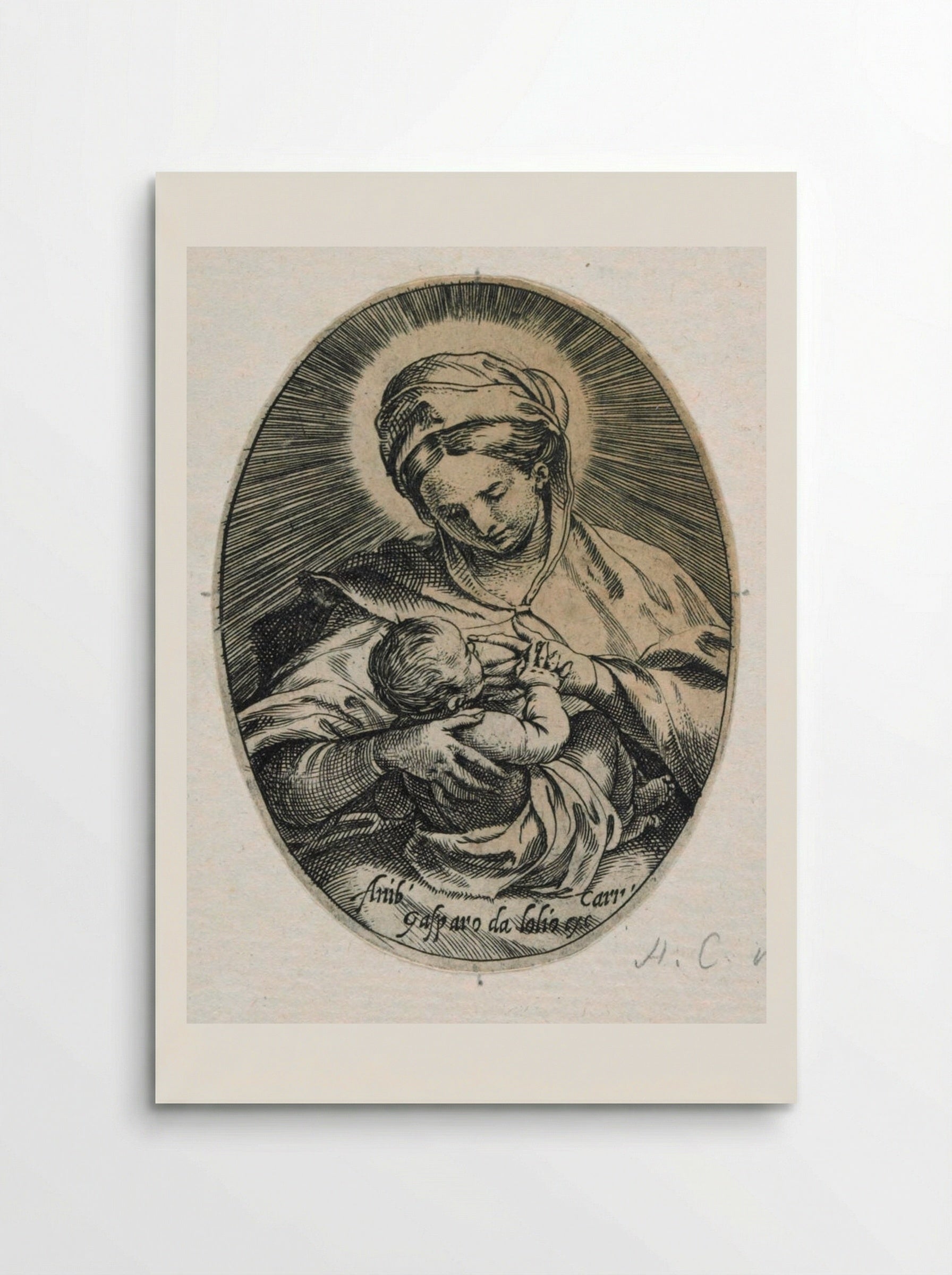 The Virgin Suckling the Christ Child - Guido Reni - Poster