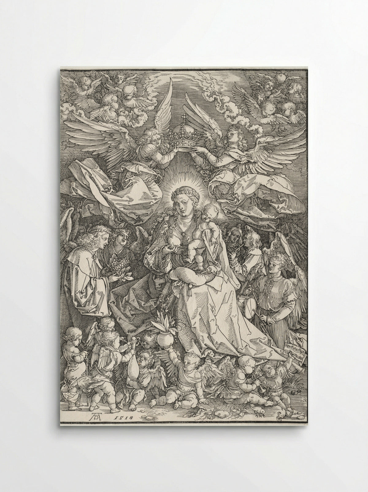 The Virgin Surrounded by Many Angels - Albrecht Dürer - Poster
