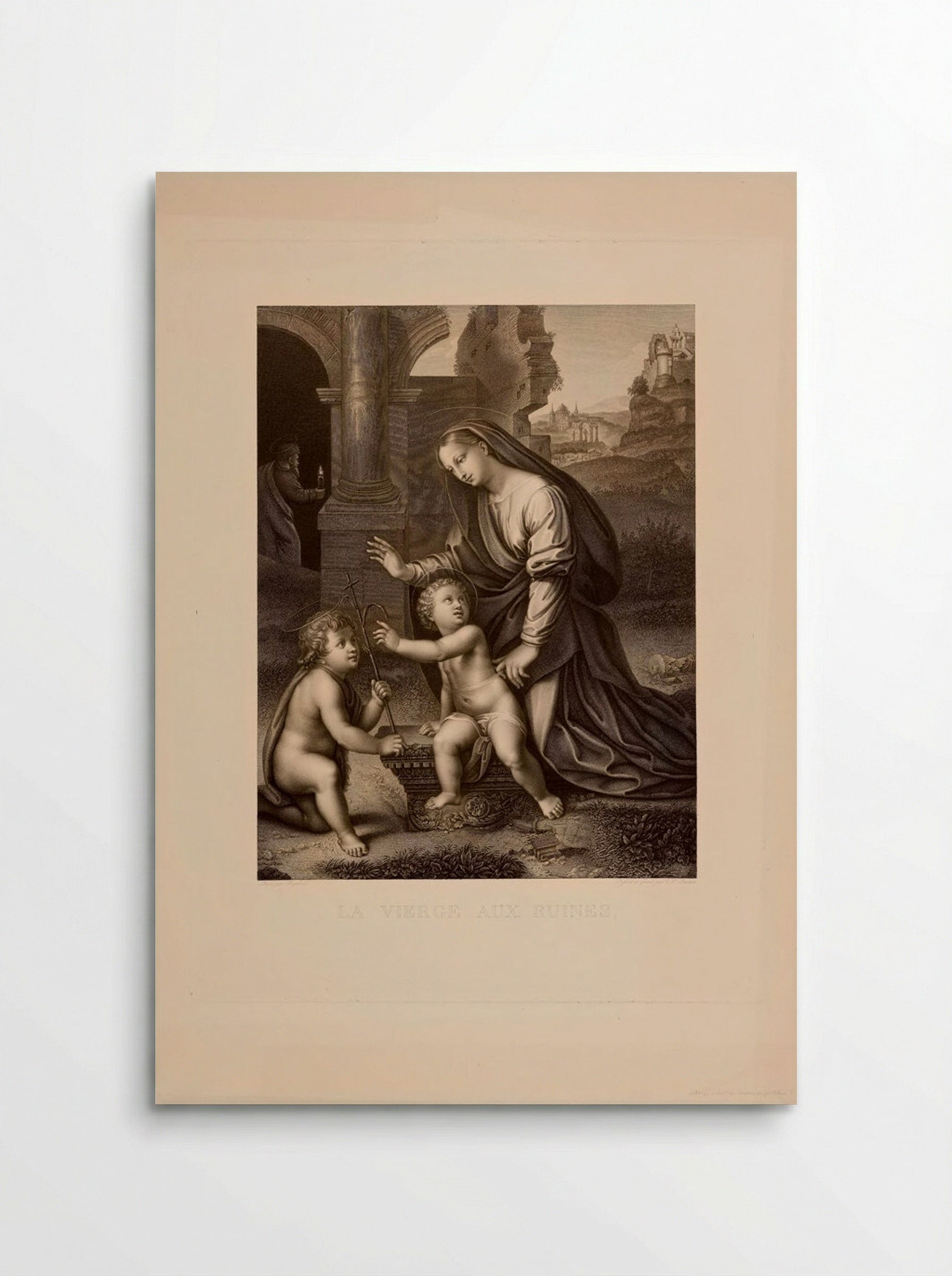 The Virgin among the Ruins - Charles Simon Pradier - Poster
