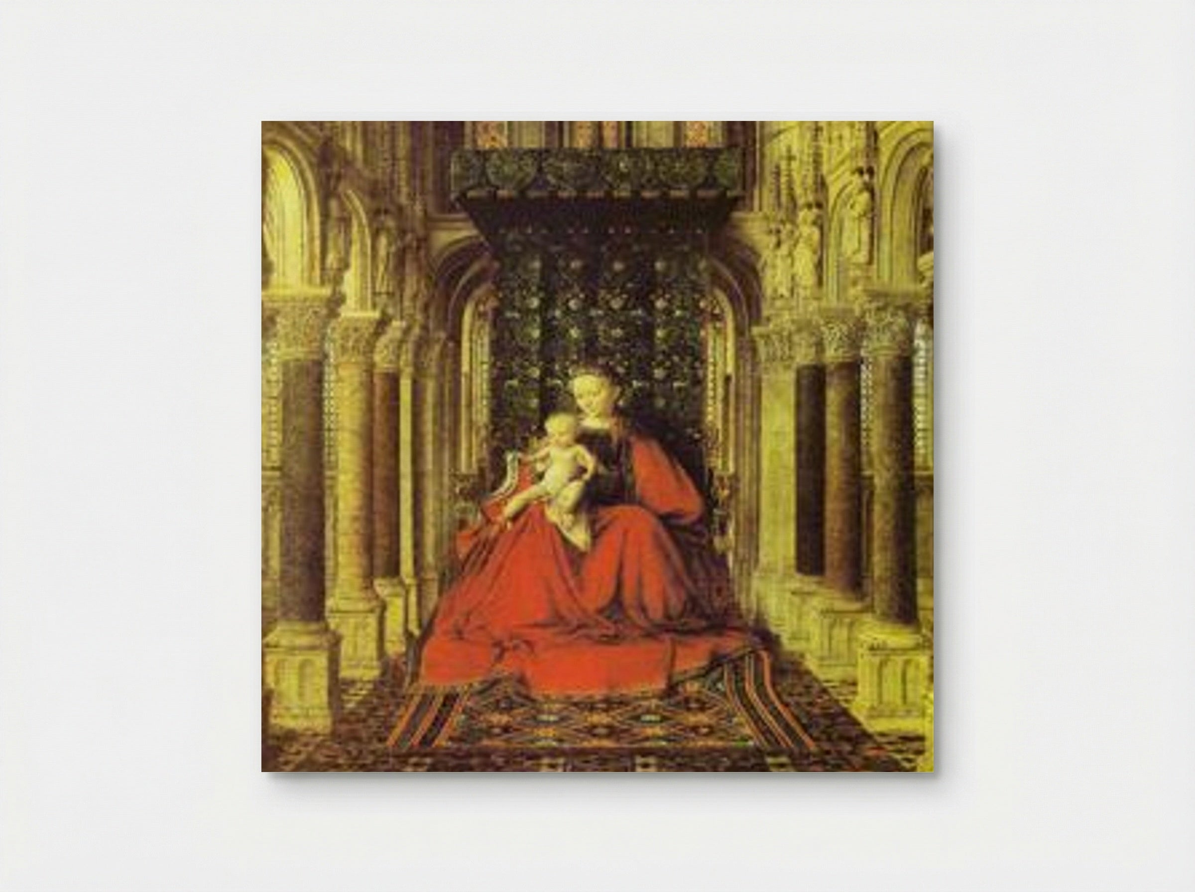 The Virgin and Child in a Church - Jan van Eyck - Poster