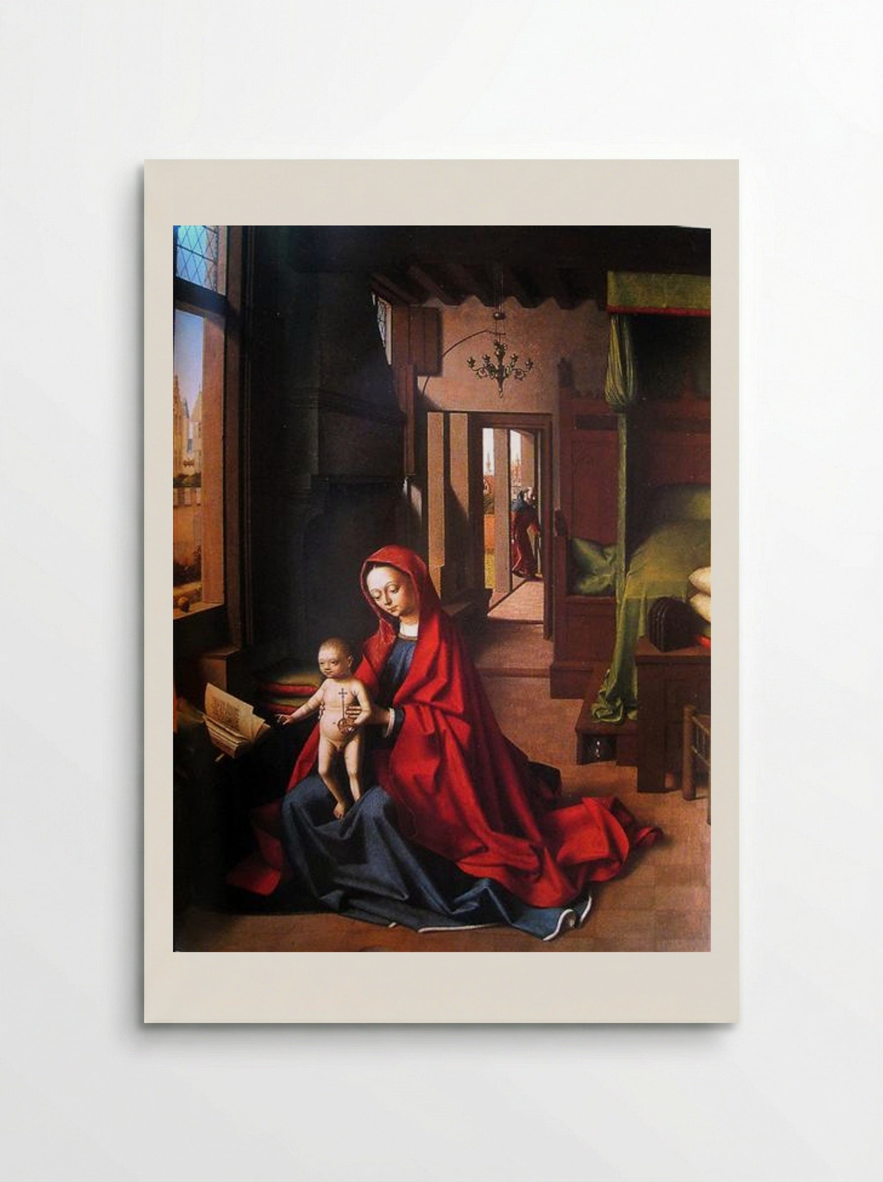 The Virgin and Child in a Gothic Interior - Petrus Christus - Poster