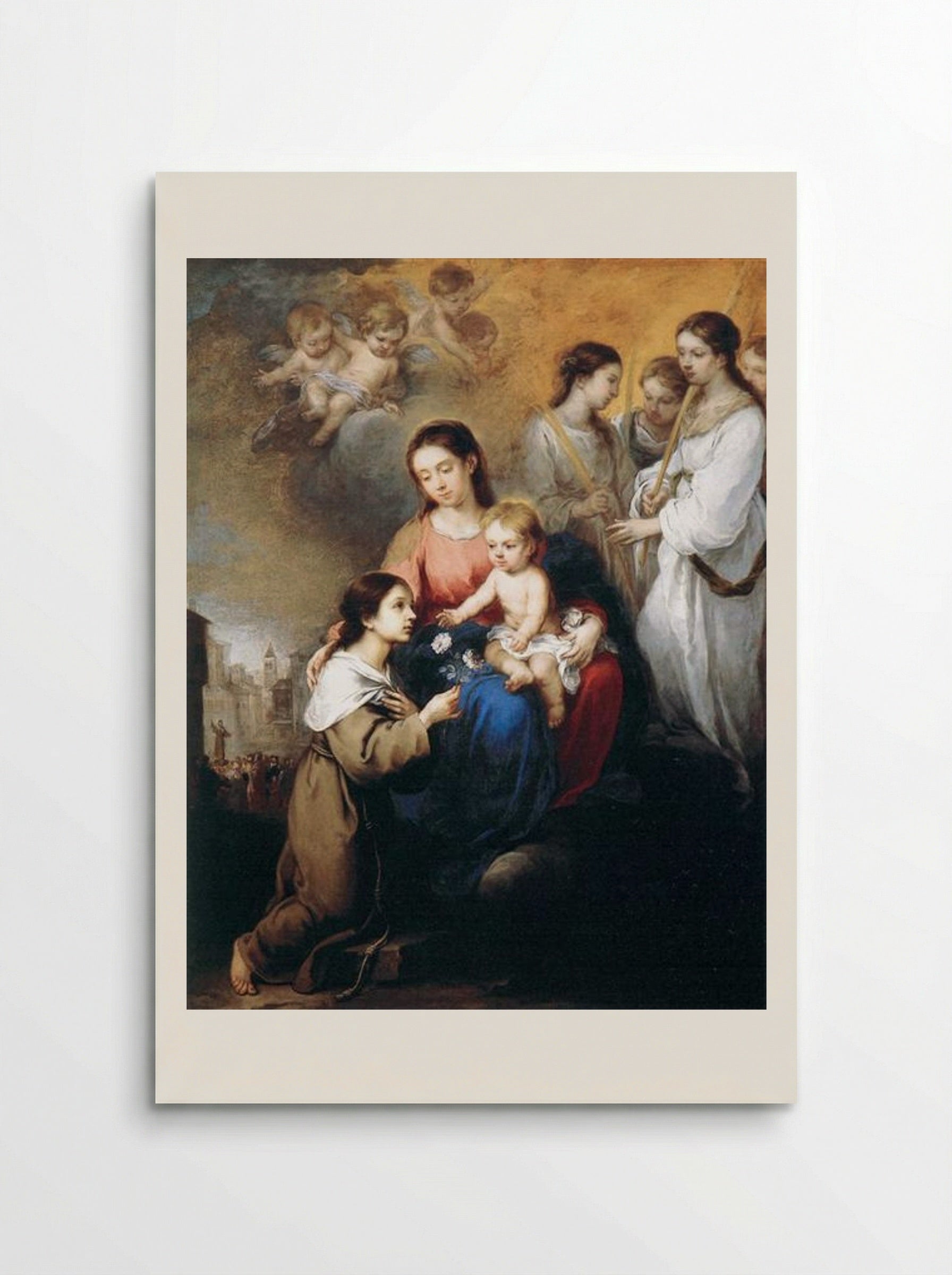 The Virgin and Child with St. Rosalina - Bartolomé Esteban Murillo - Poster