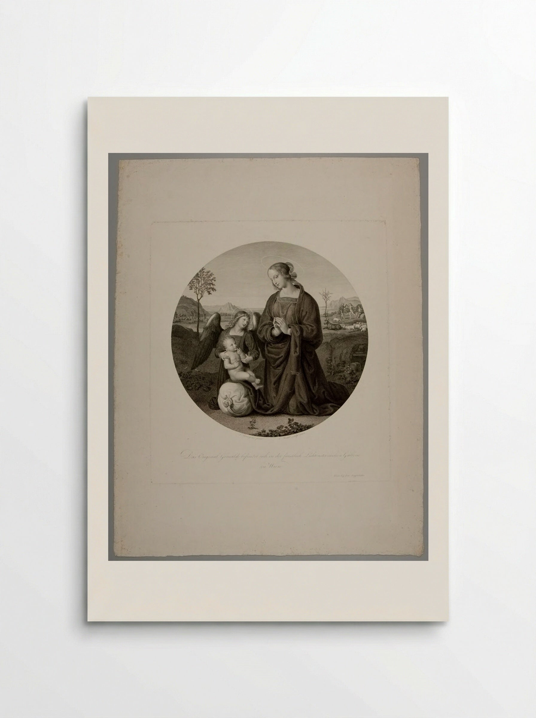 The Virgin in a Landscape - Carl Heinrich Rahl - Poster