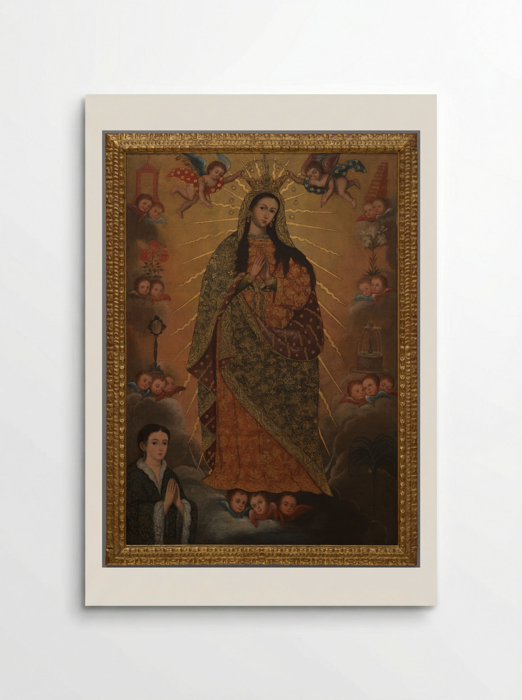 The Virgin of the Miracle with a Donor - Fine Art Print - Poster