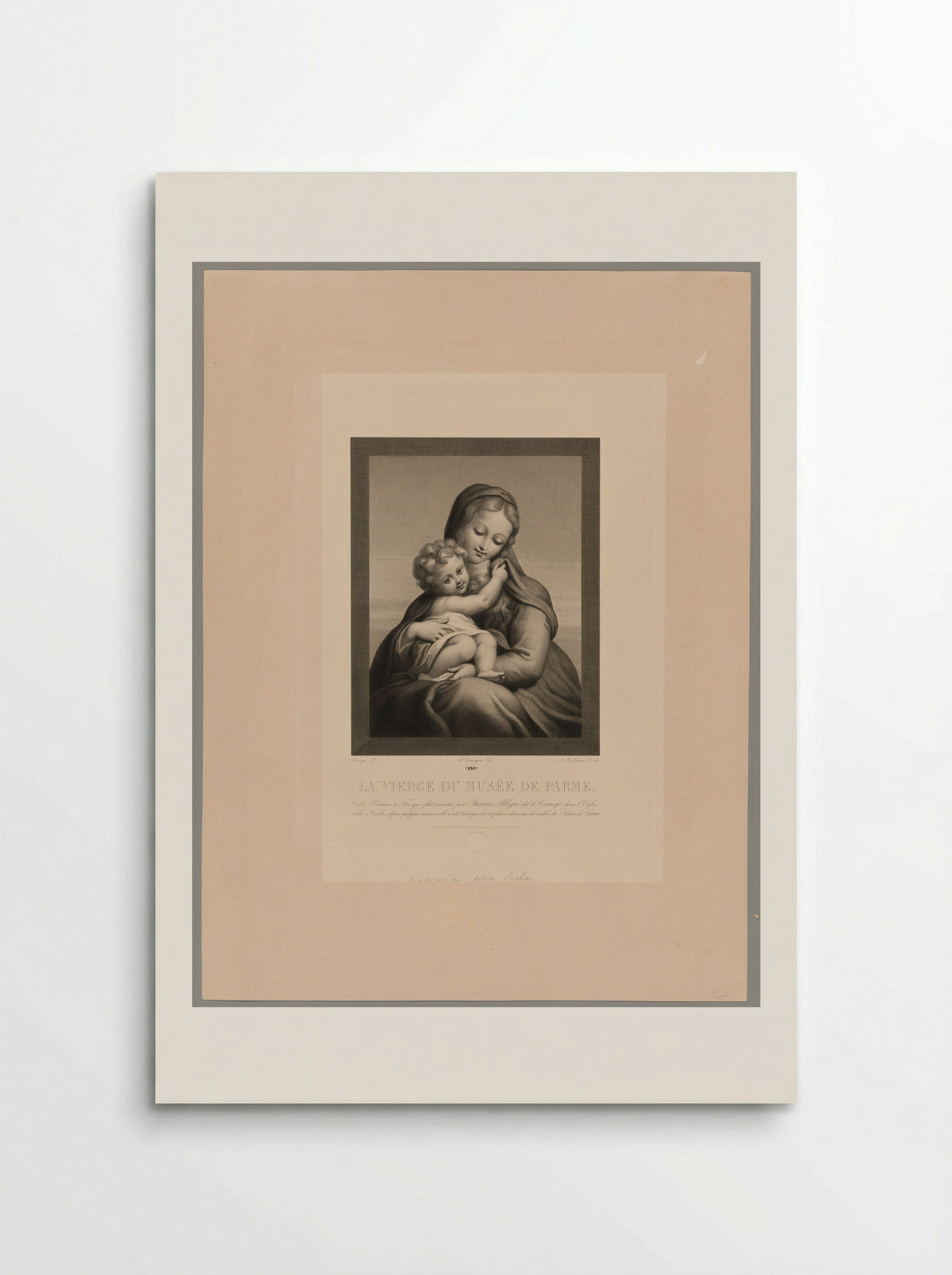 The Virgin of the Musée de Parme - Jean Marie Leroux - Poster