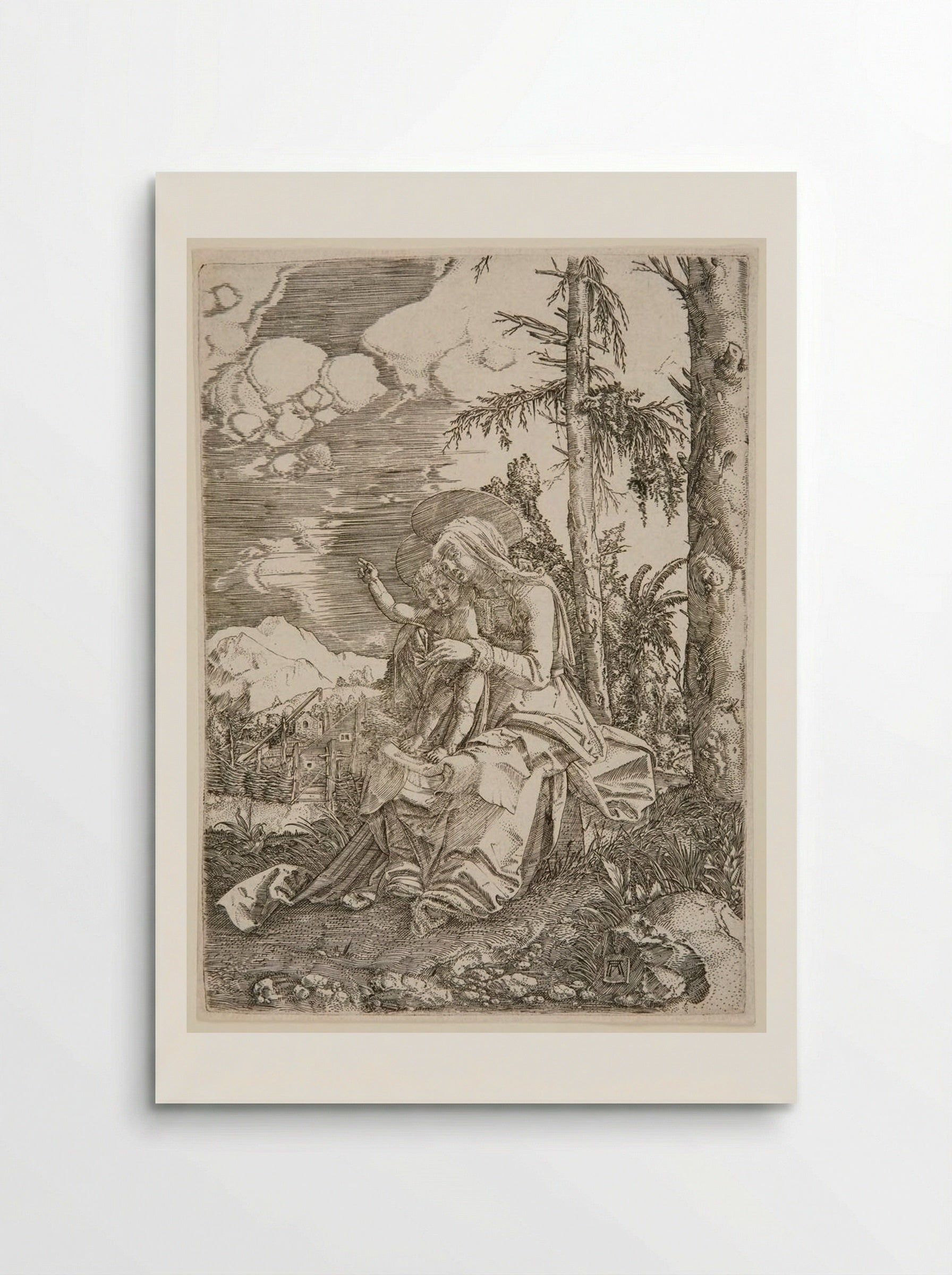 The Virgin with the Blessing Child in a Landscape - Albrecht Altdorfer - Poster