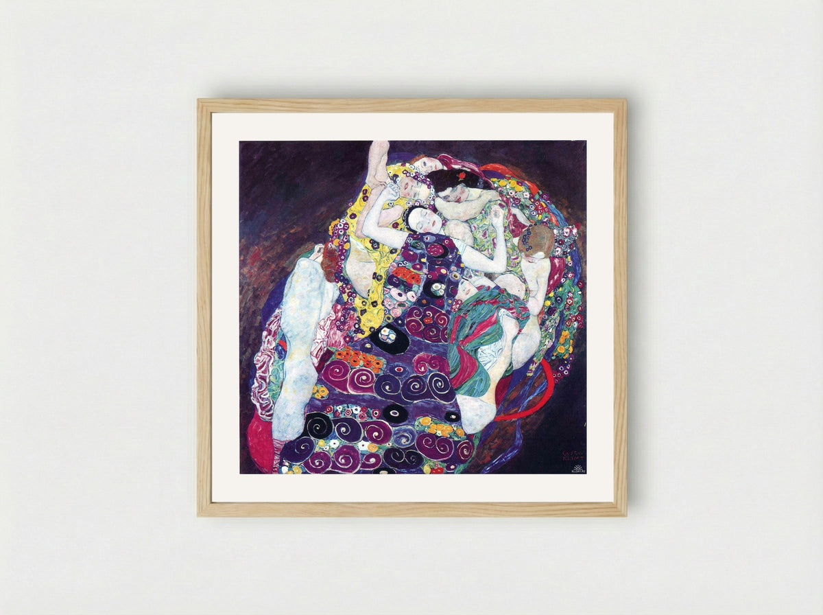 The Virgin - Gustav Klimt - Framed Print Wood