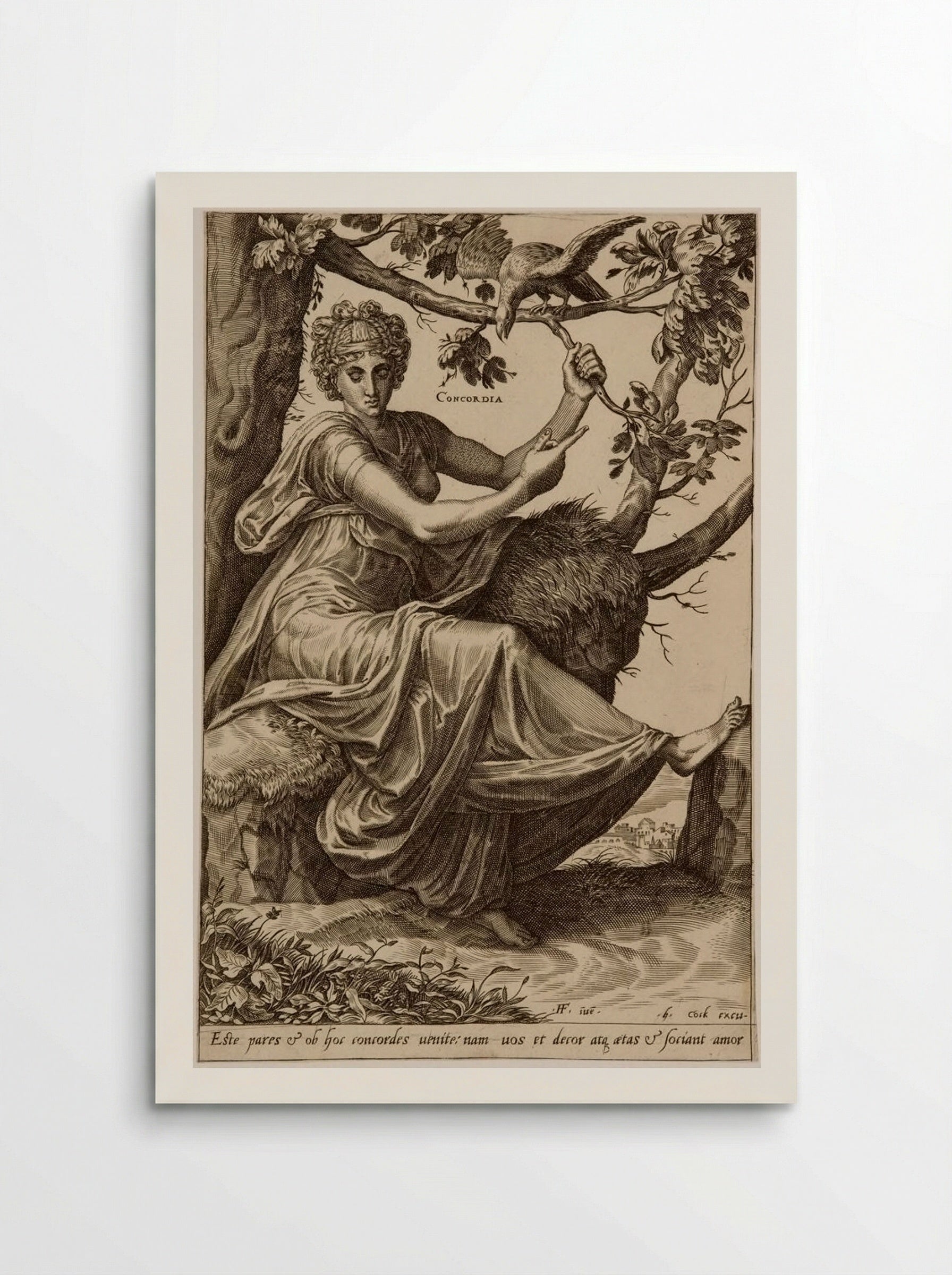 The Virtues: Concordia - Cornelis Cort - Poster