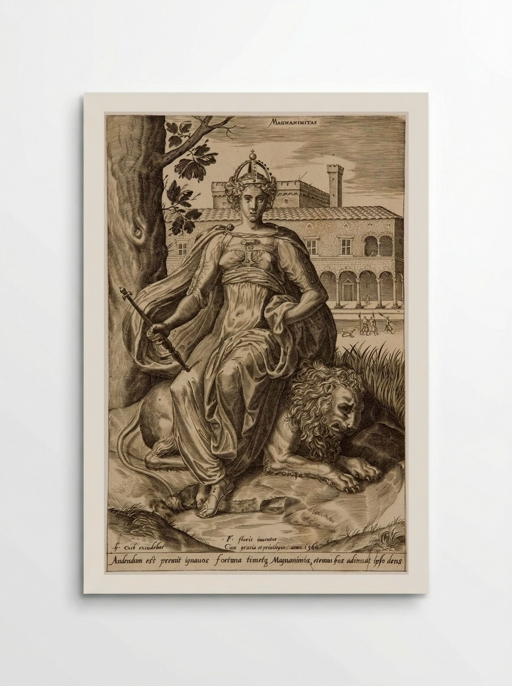 The Virtues: Magnanimitas - Cornelis Cort - Poster