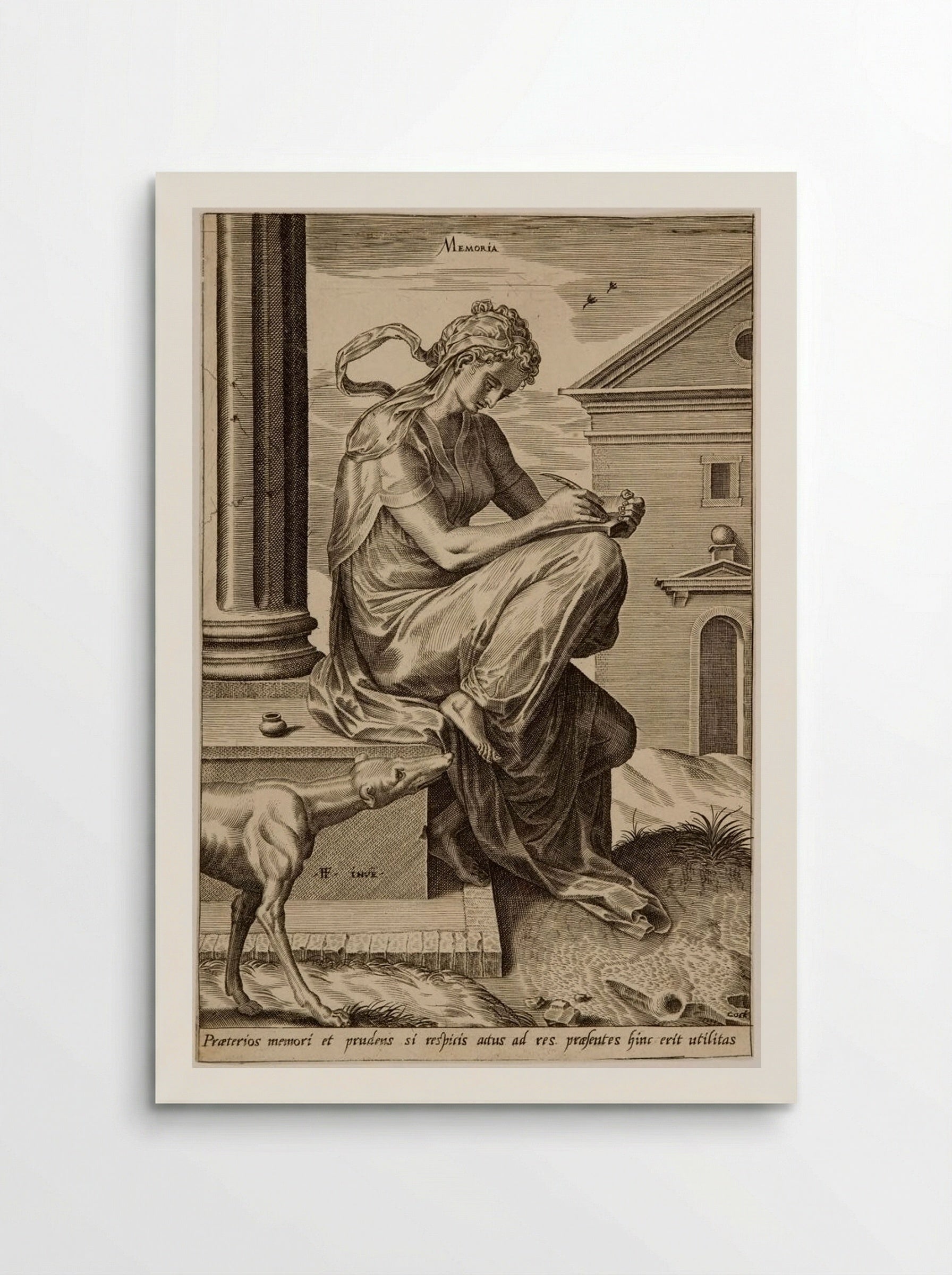 The Virtues: Memoria - Cornelis Cort - Poster