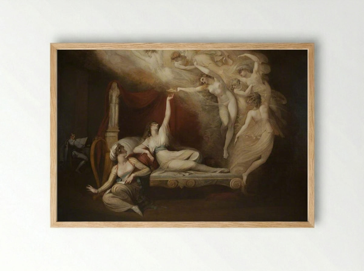 The Vision of Catherine of Aragon - Henry Fuseli - Framed Print Wood