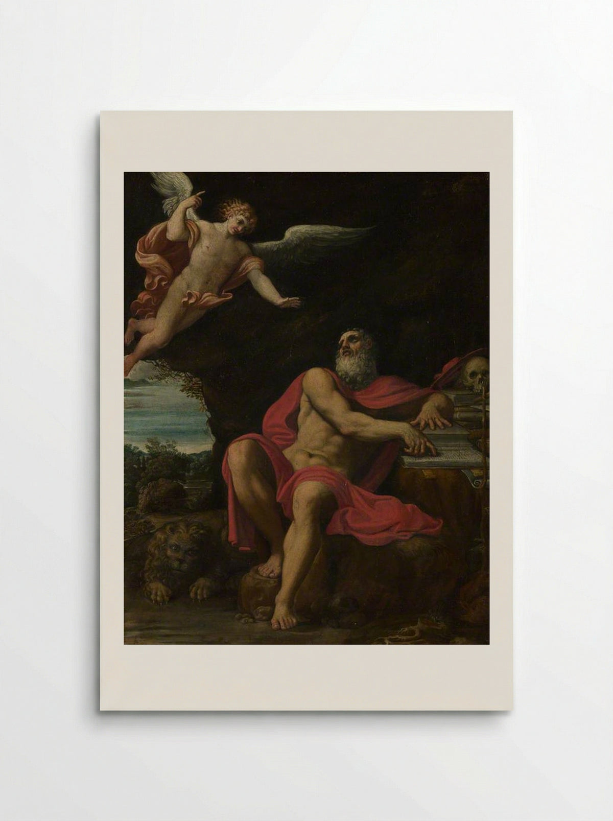 The Vision of Saint Jerome - Domenichino - Poster