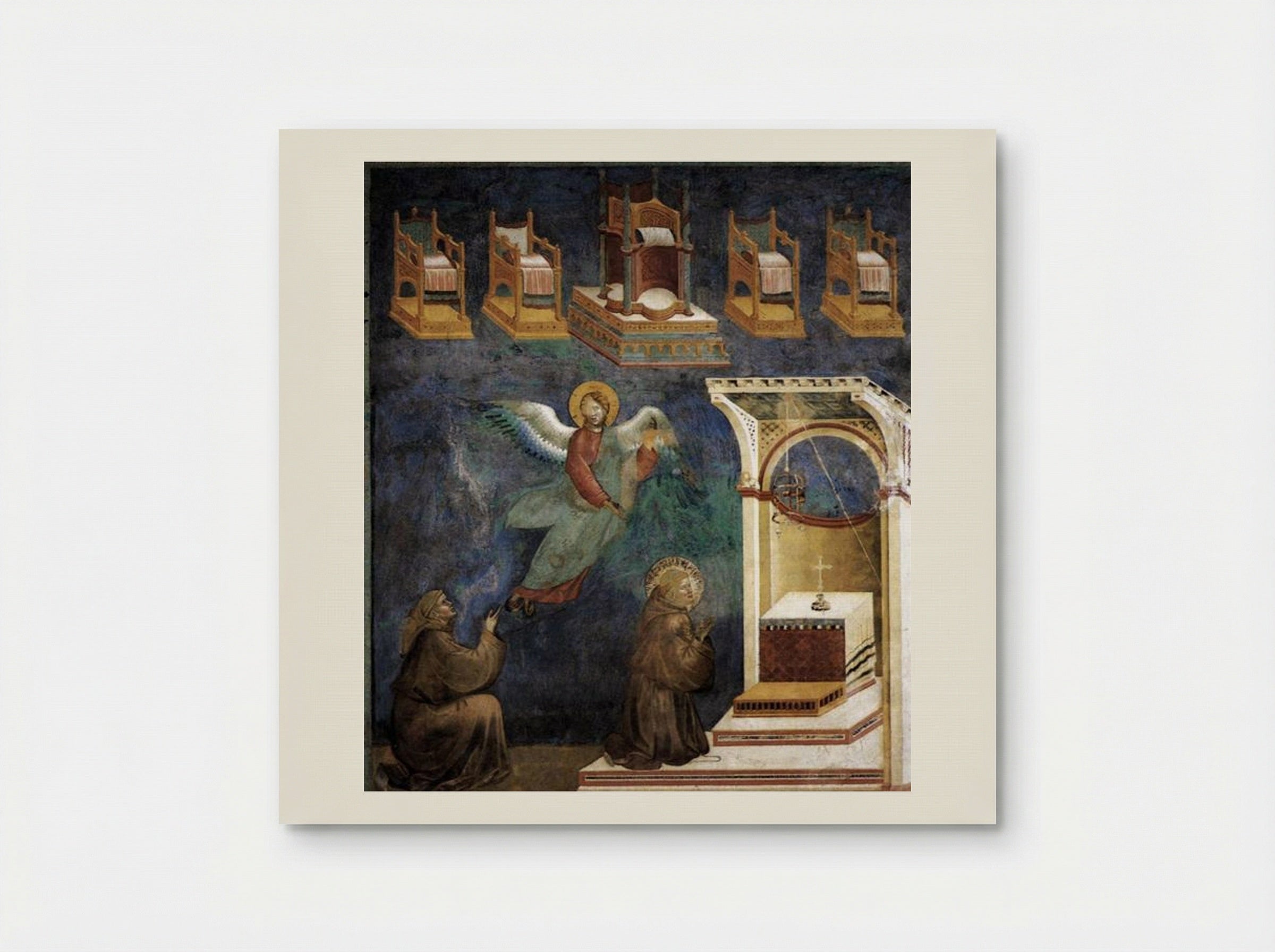 The Vision of the Thrones - Giotto di Bondone - Poster