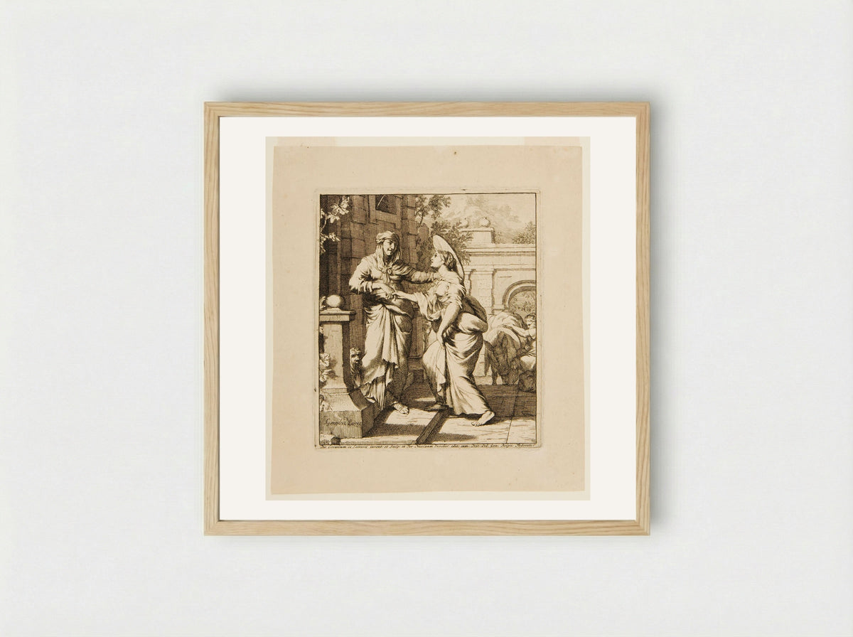 The Visitation - Gérard de Lairesse - Framed Print Wood