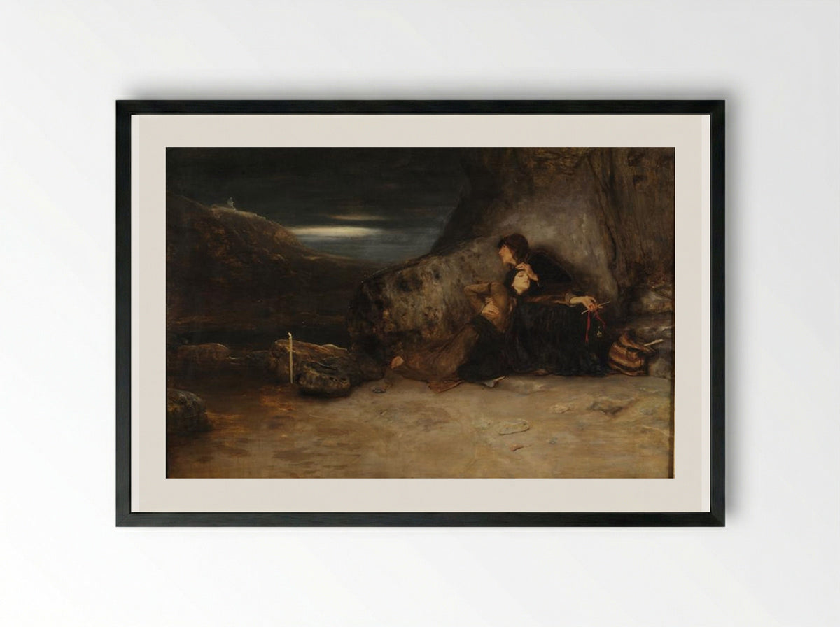 The Vow - Nikolaos Gyzis - Framed Print Black