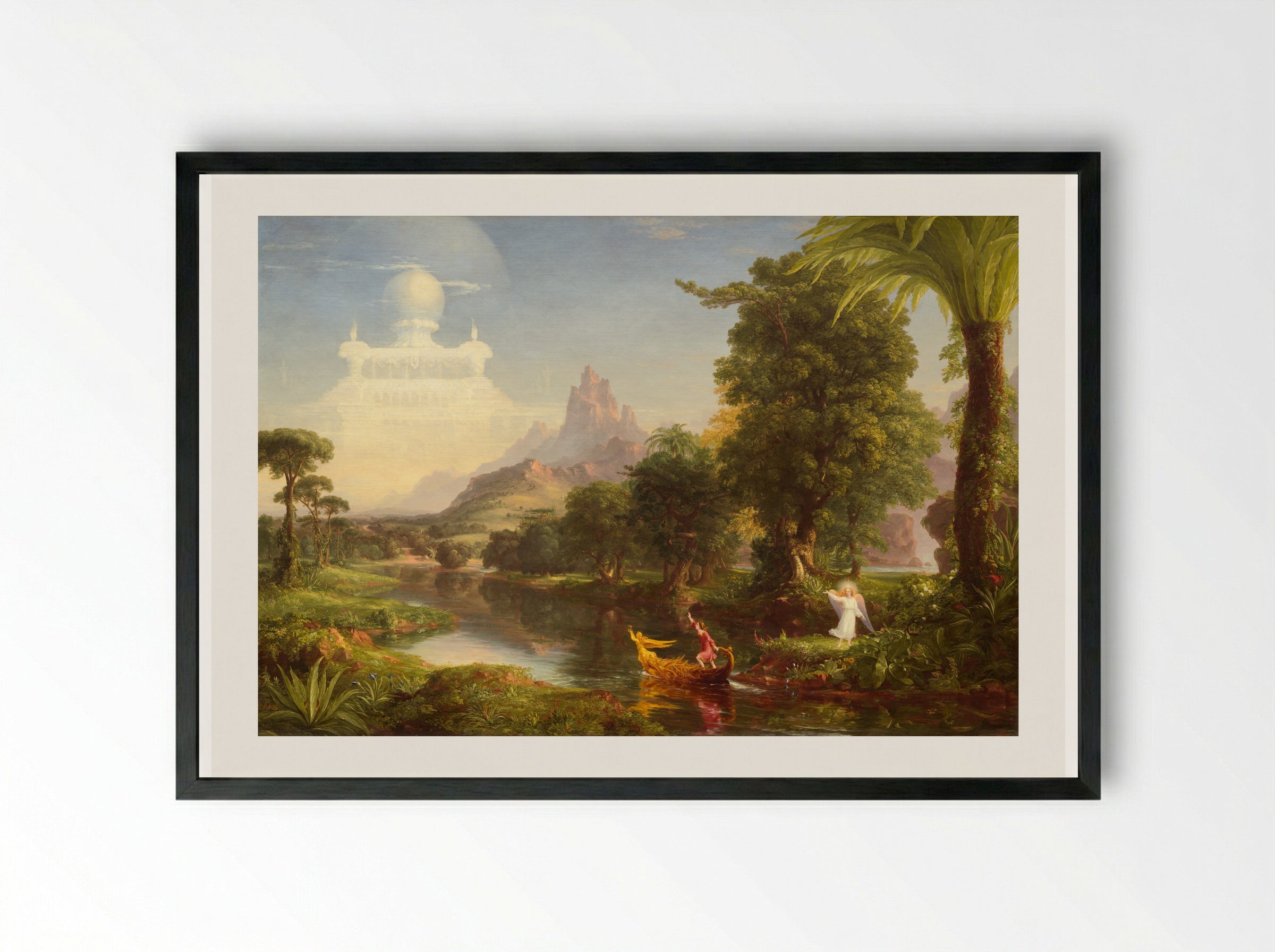 The Voyage of Life: Old Age - Thomas Cole - Framed Print Black