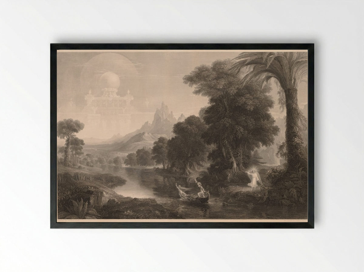 The Voyage of Life: Youth - James Smillie - Framed Print Black
