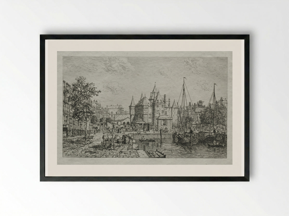 The Wagg-Poids of the City of Amsterdam - Maxime Lalanne - Framed Print Black