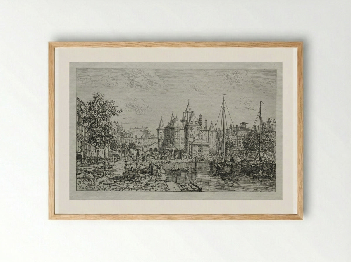 The Wagg-Poids of the City of Amsterdam - Maxime Lalanne - Framed Print Wood